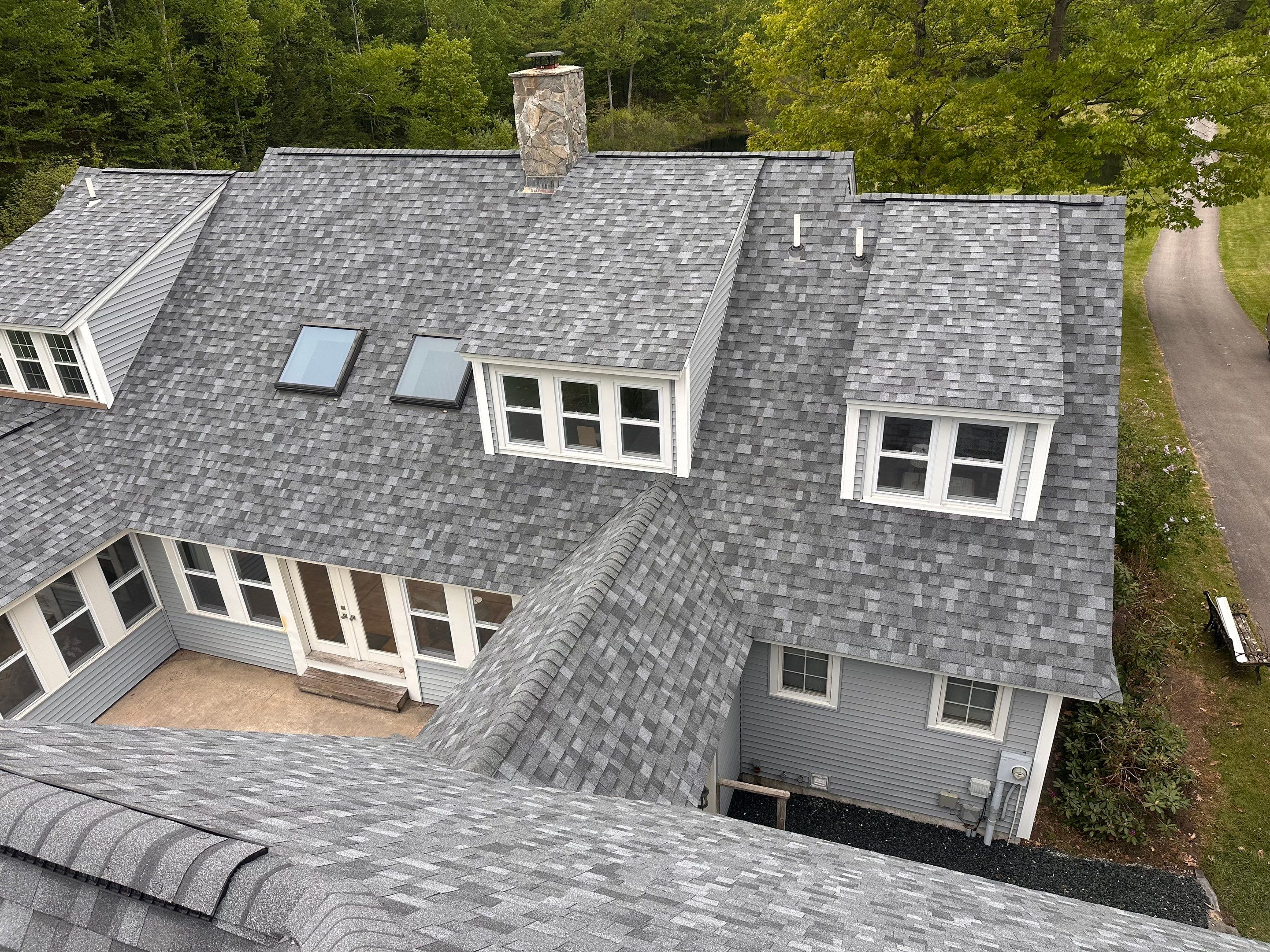 Owens Corning Asphalt Roof Replacement in Deerfield, NH by Tall pine roofing