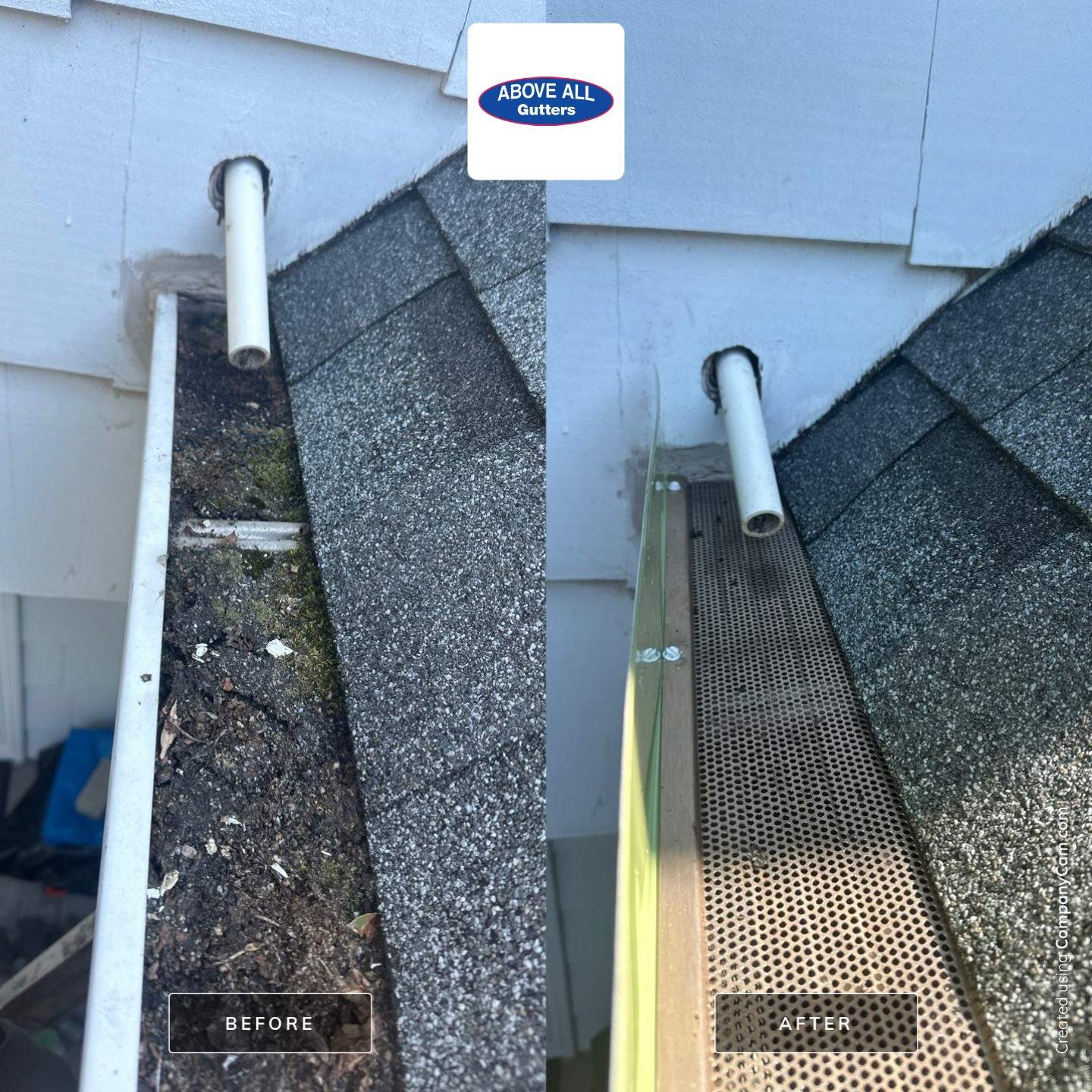 Foam Insert Removal and Microguard Installation by Above All Gutters