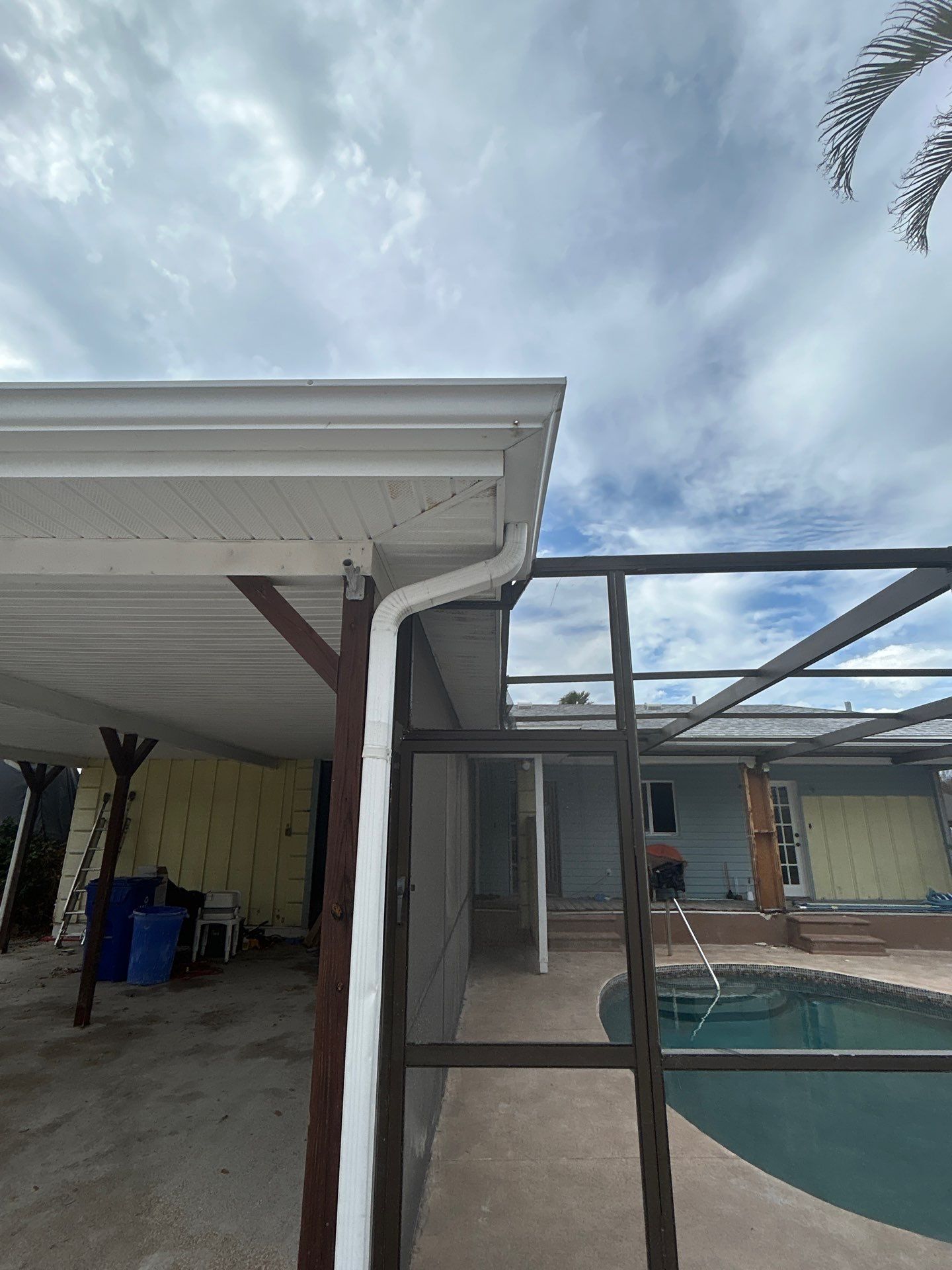 White Soffit and Fascia Upgrade in Longboat Key FL by Gutter Professors
