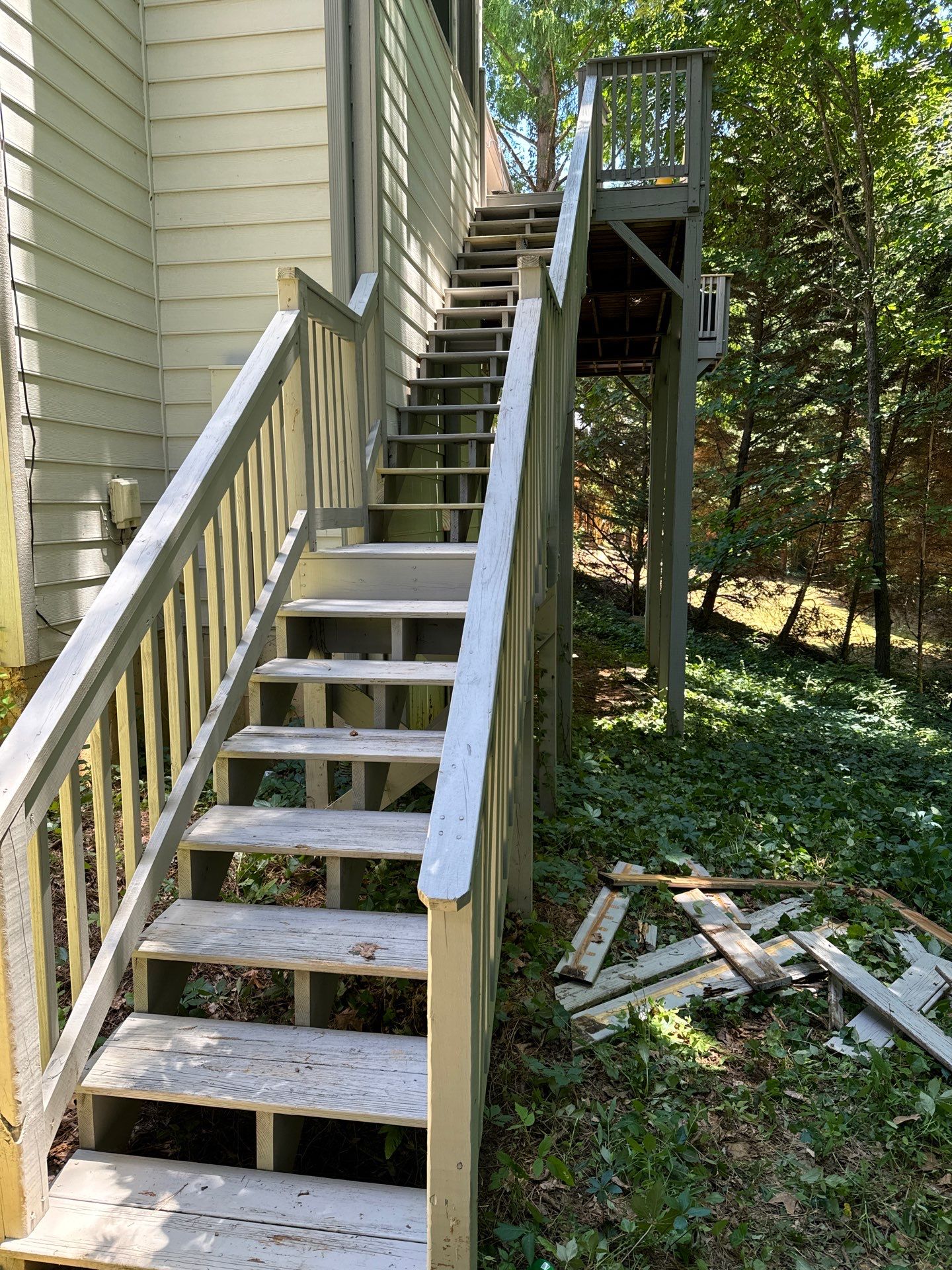 Deck Repair and Exterior Staining Project in Smyrna by Swift Home Renovations