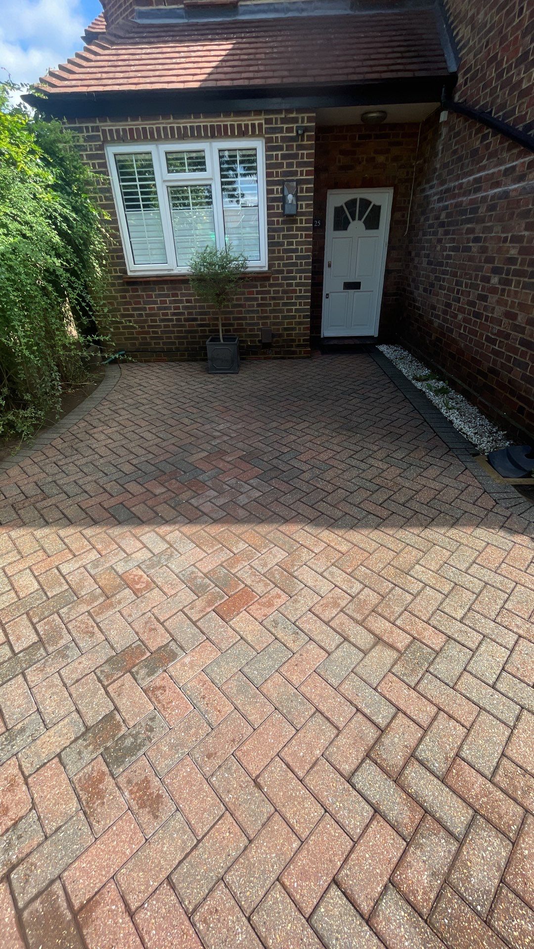 Driveway And Patio Clean using honda 21 ltr/min by Ges Exterior Cleaning ltd
