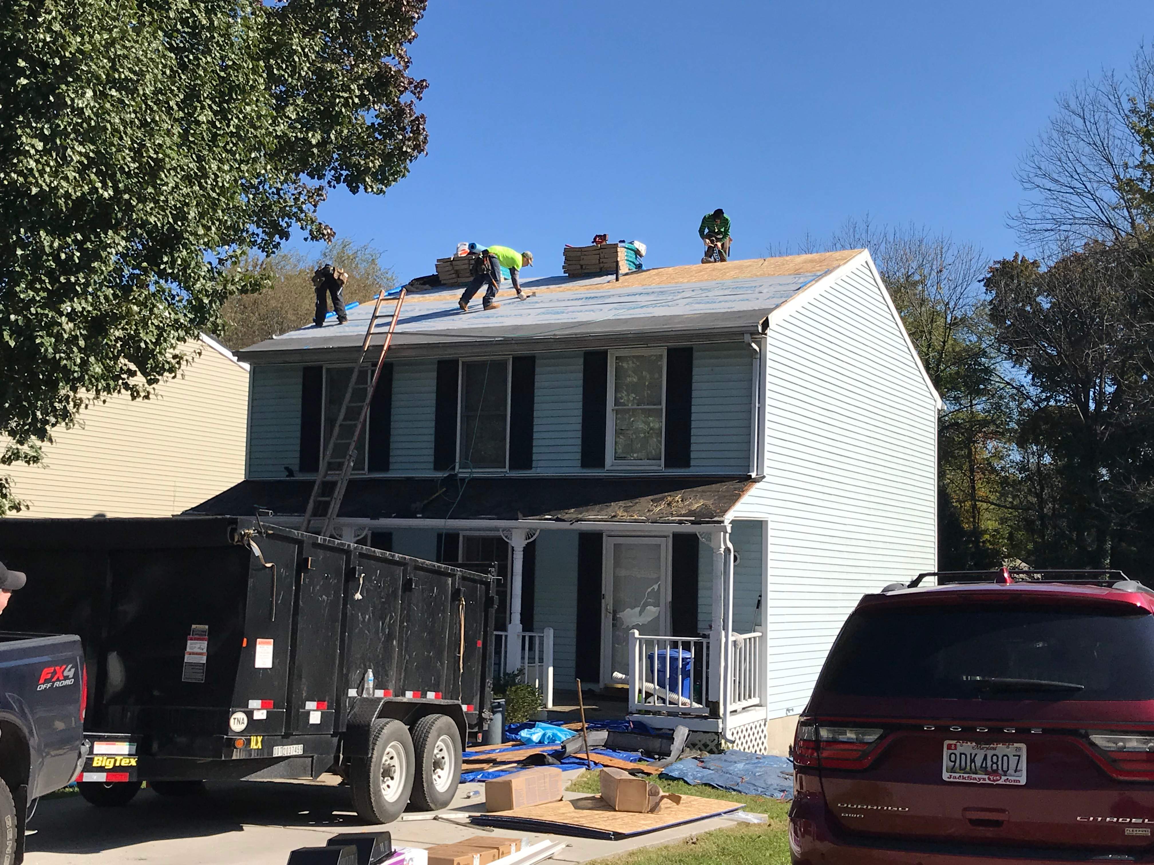 Residential Roofing Installation using Silver Birch Shingles  by Alpha Design Services