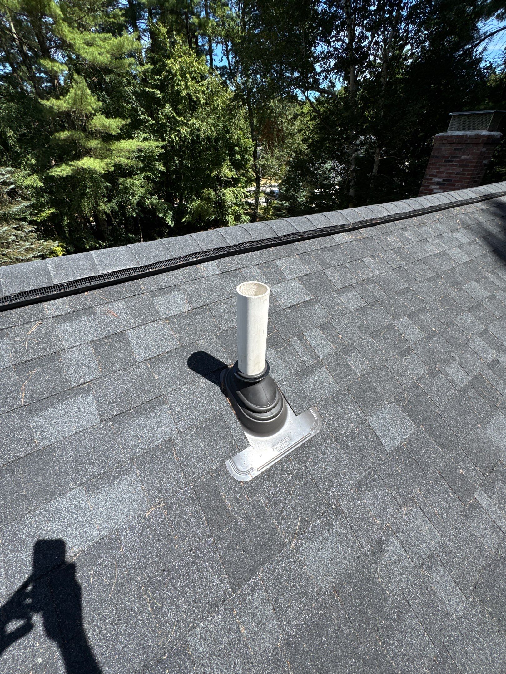 Roof Replacement in Stratham, NH - OC Onyx Black w/ Black Drip Edge by Compass exteriors