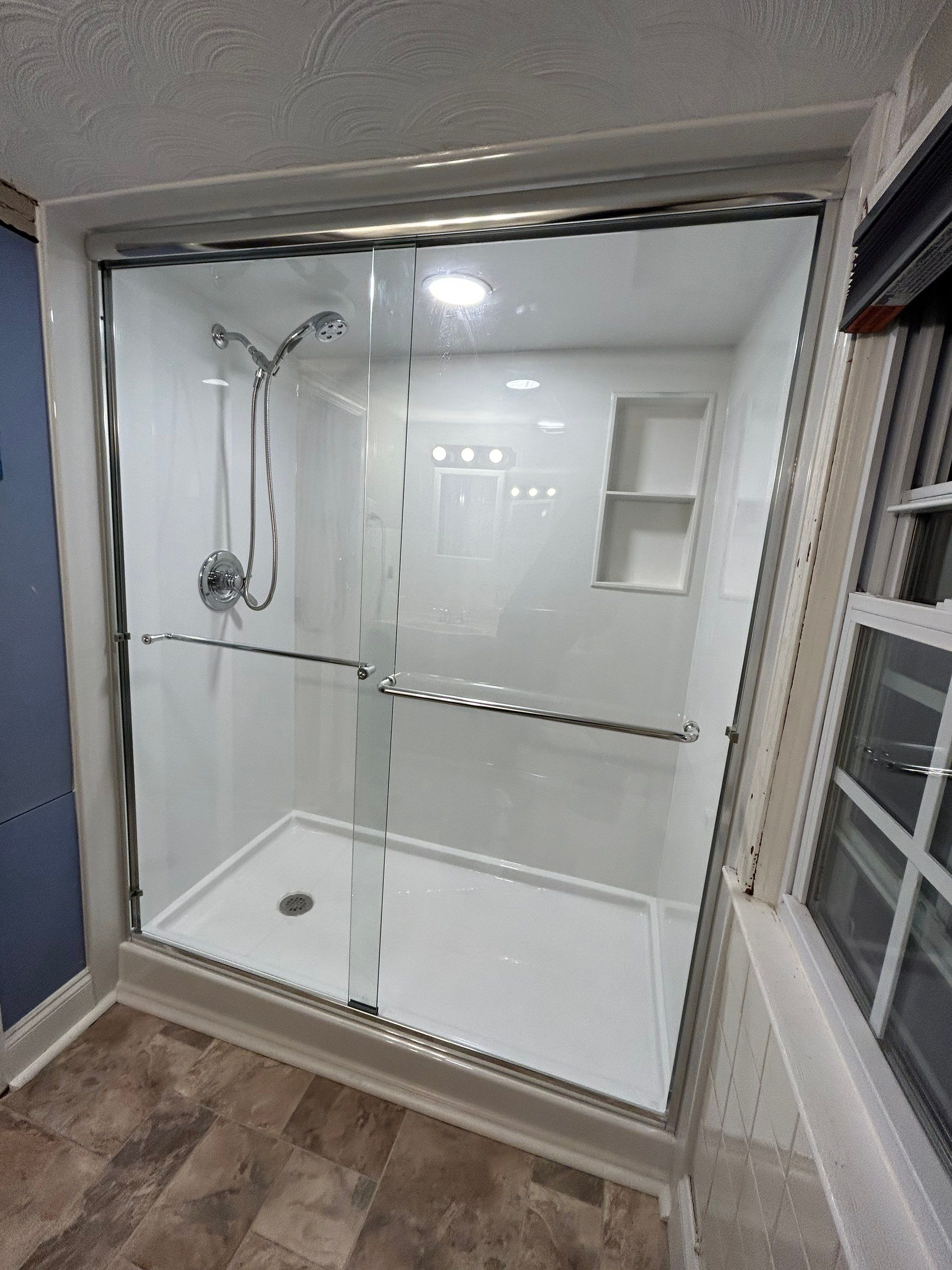 Light in the shower? Yep! by BathPlanet SW Virginia