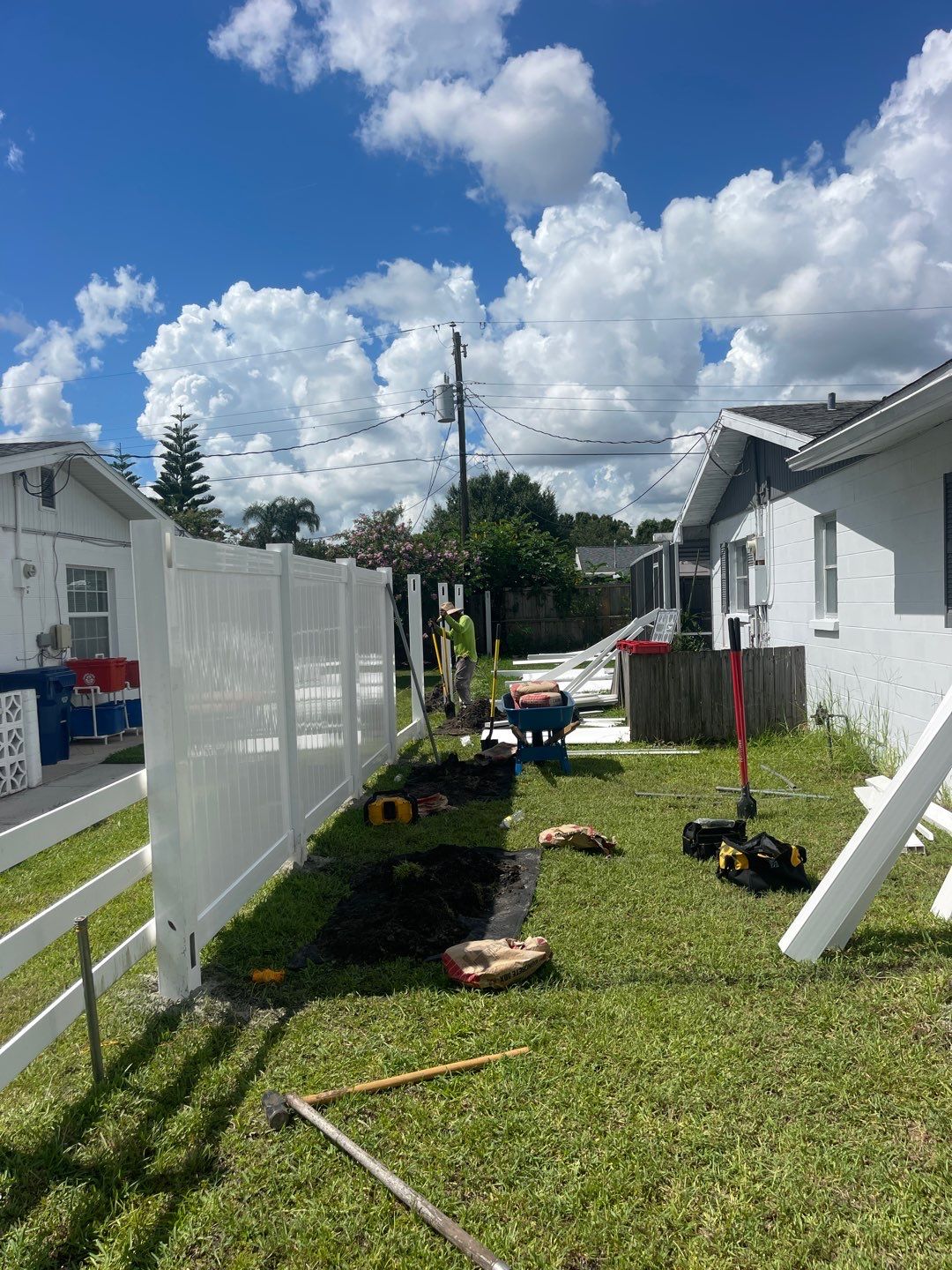 Sarasota, FL 6ft. Tall White Vinyl Privacy Fence  by Asap fence and gates, LLC