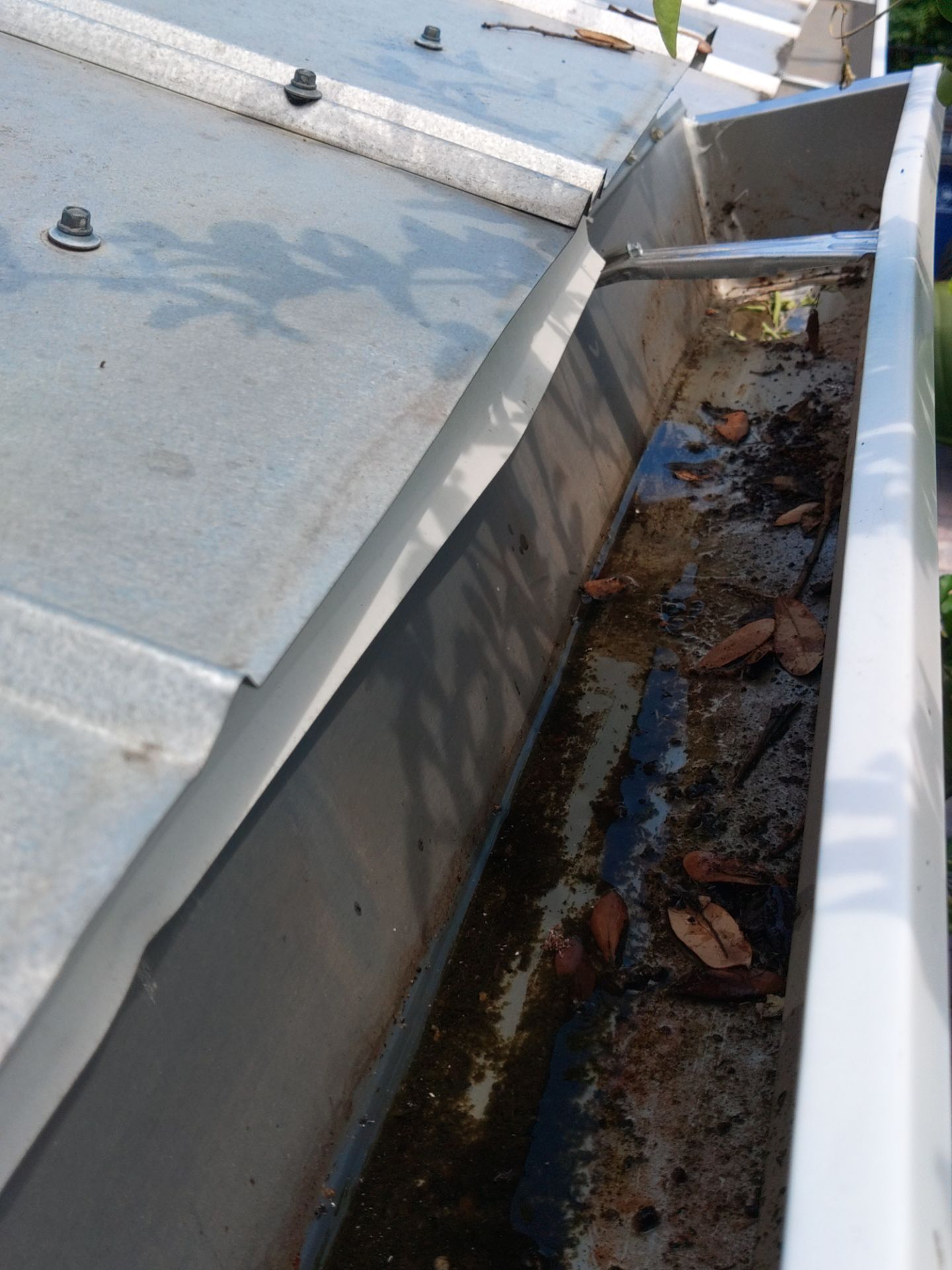 White 6-Inch Gutters and Leaf Guard Installation in Fort Myers FL by Gutter Professors