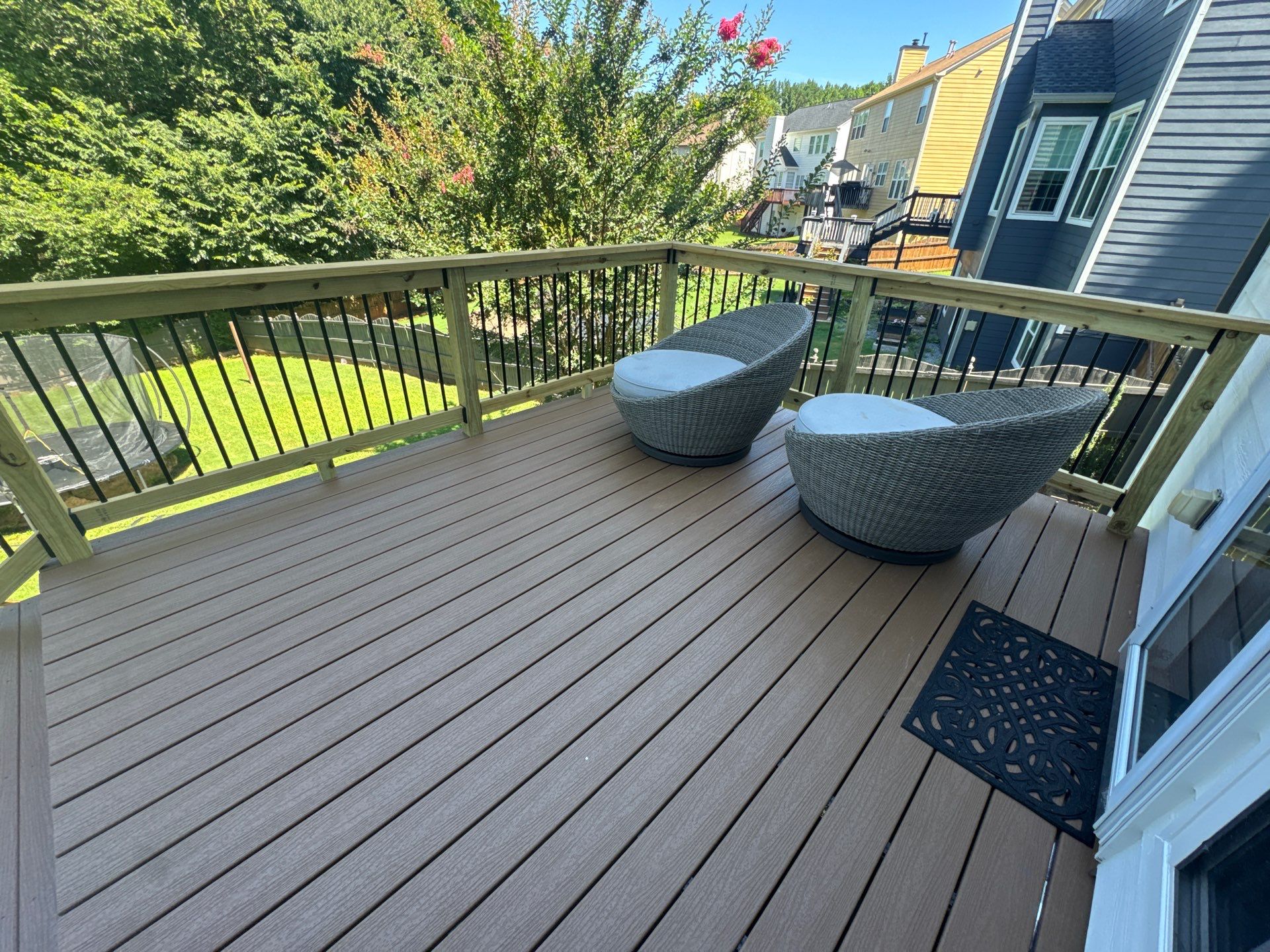 Multi-Level Composite Deck and Porch Renovation in Kennesaw by Swift Home Renovations