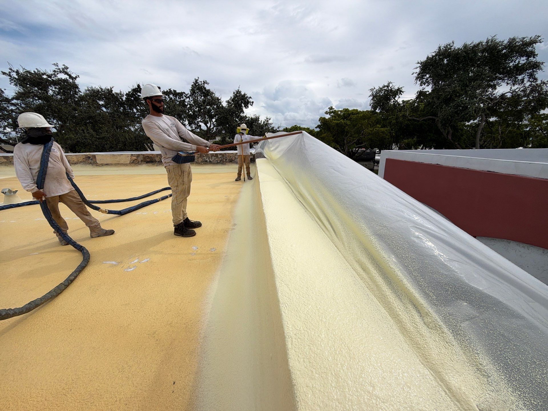 Fort Lauderdale Commercial Roof Restoration with Spray Foam Coating by Roof King LLC