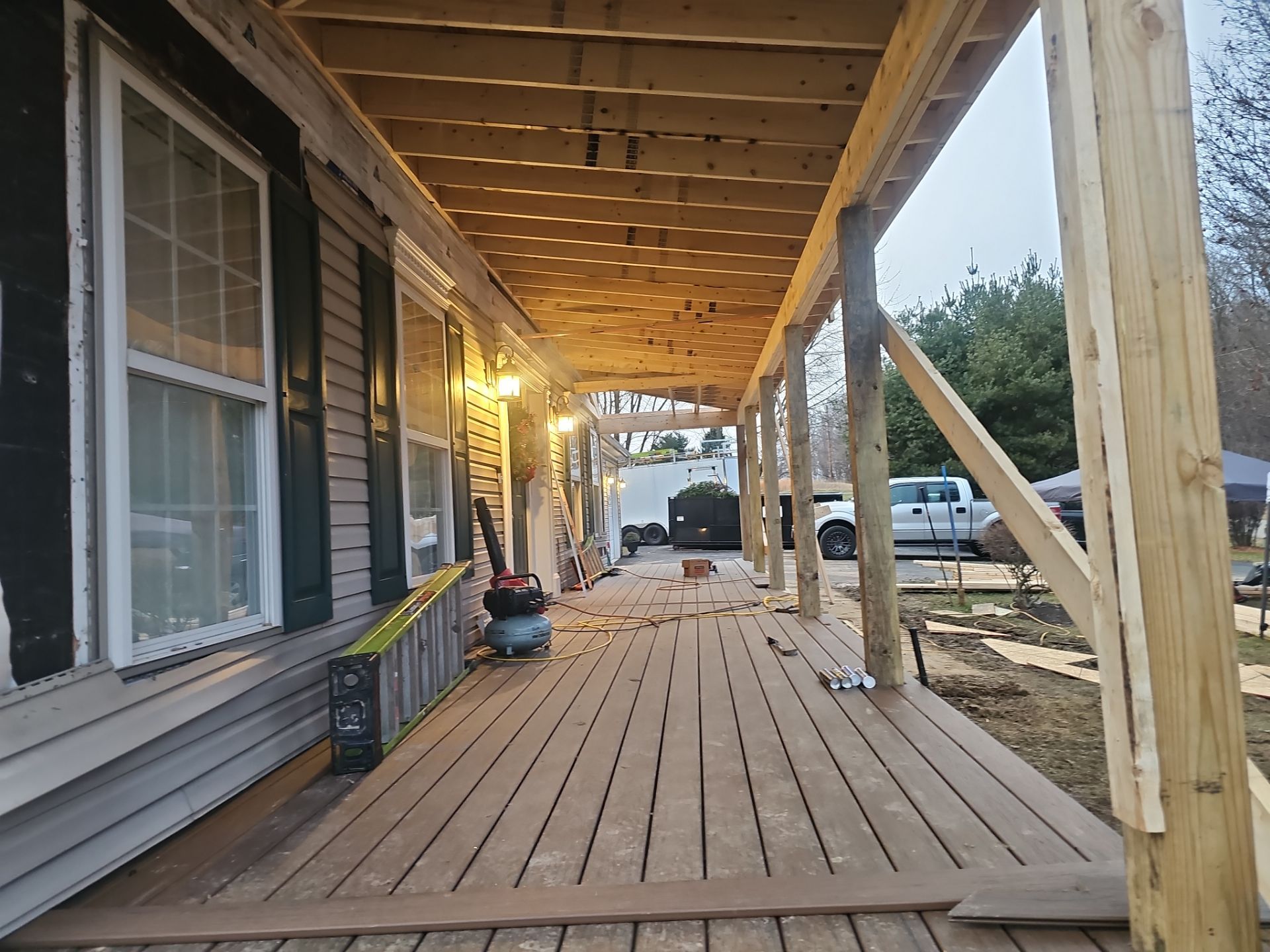 Porch by Cousins Roofing Siding & Decks