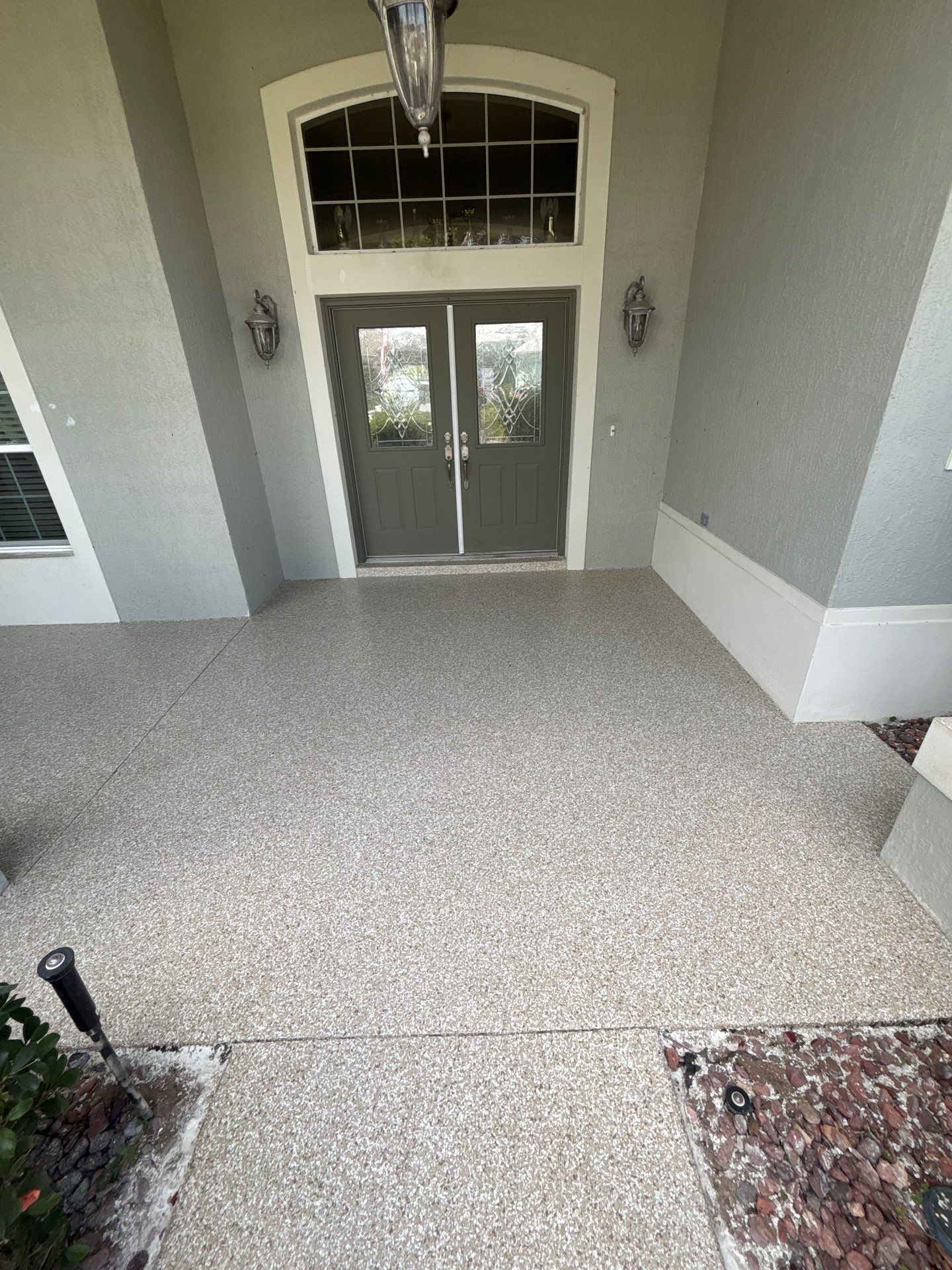Driveway, Sidewalk & Porch in TrailMix (Torginol) by Innovative Concrete Coatings 