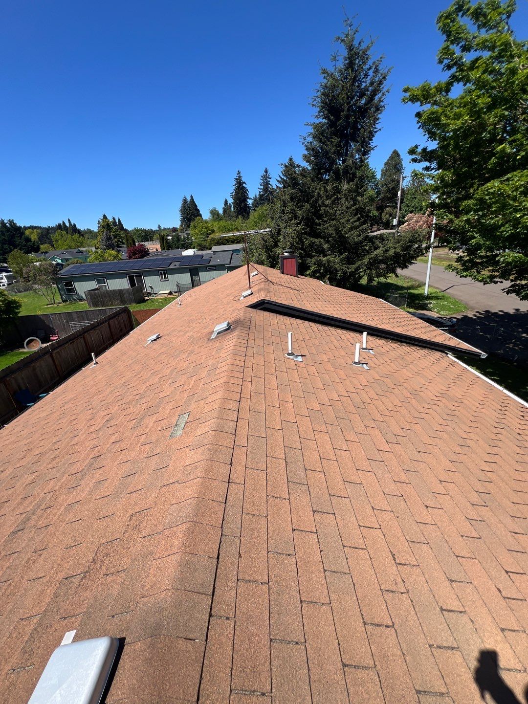 Residential Roofing Installation using IKO Dynasty (Color: Granite Black) by Orezona Building & Roofing Company, Inc.