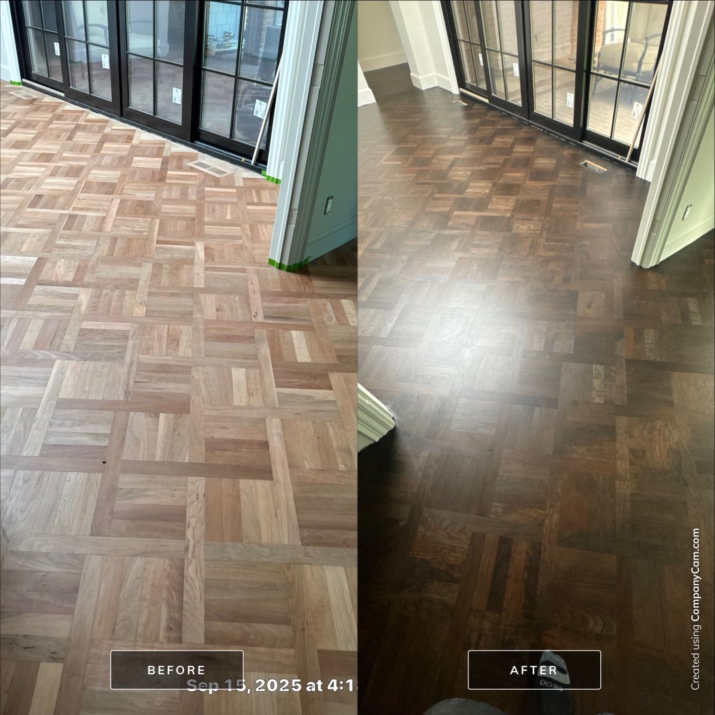 BEAUTIFUL PATTERN FLOORING handcrafted and installed in East Grand Rapids! by RTBaldwin Hardwood Floors