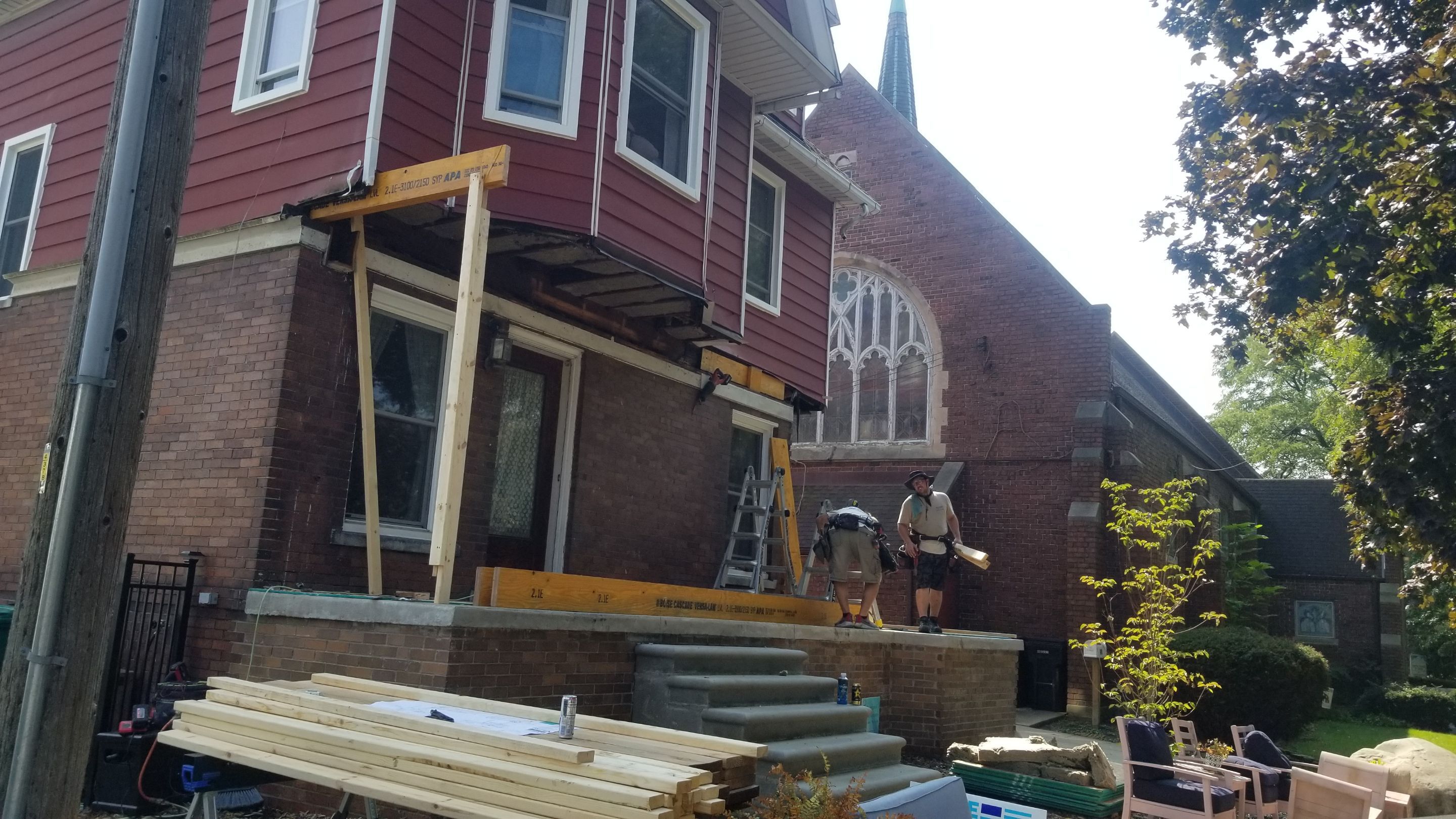 Custom Front Porch on Historic Home by Northwest Construction 