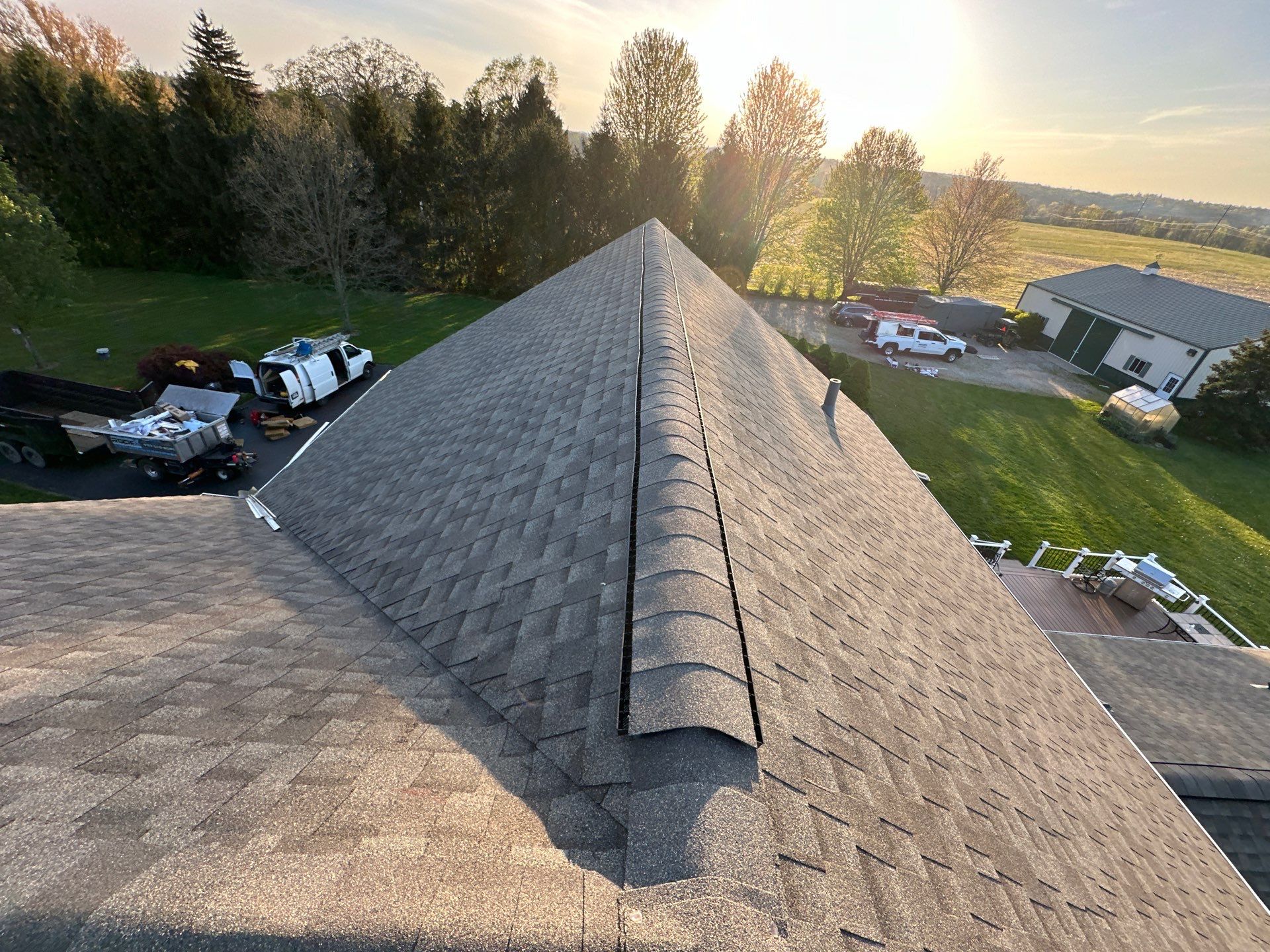 Residential Roofing Installation using Duration Series Shingles - Driftwood by RoofX 