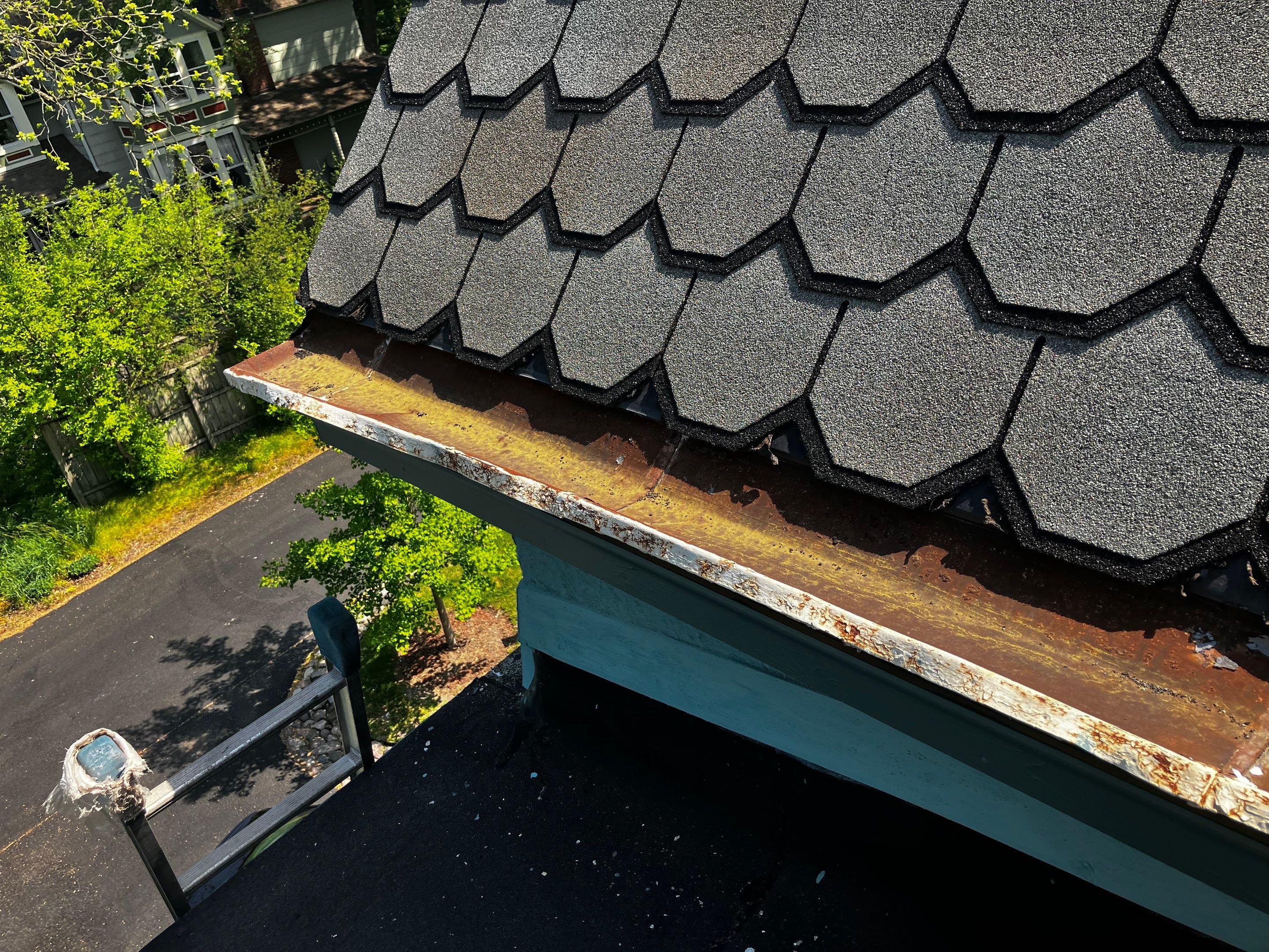 Half Round Copper Gutter Installation by Custom Installations