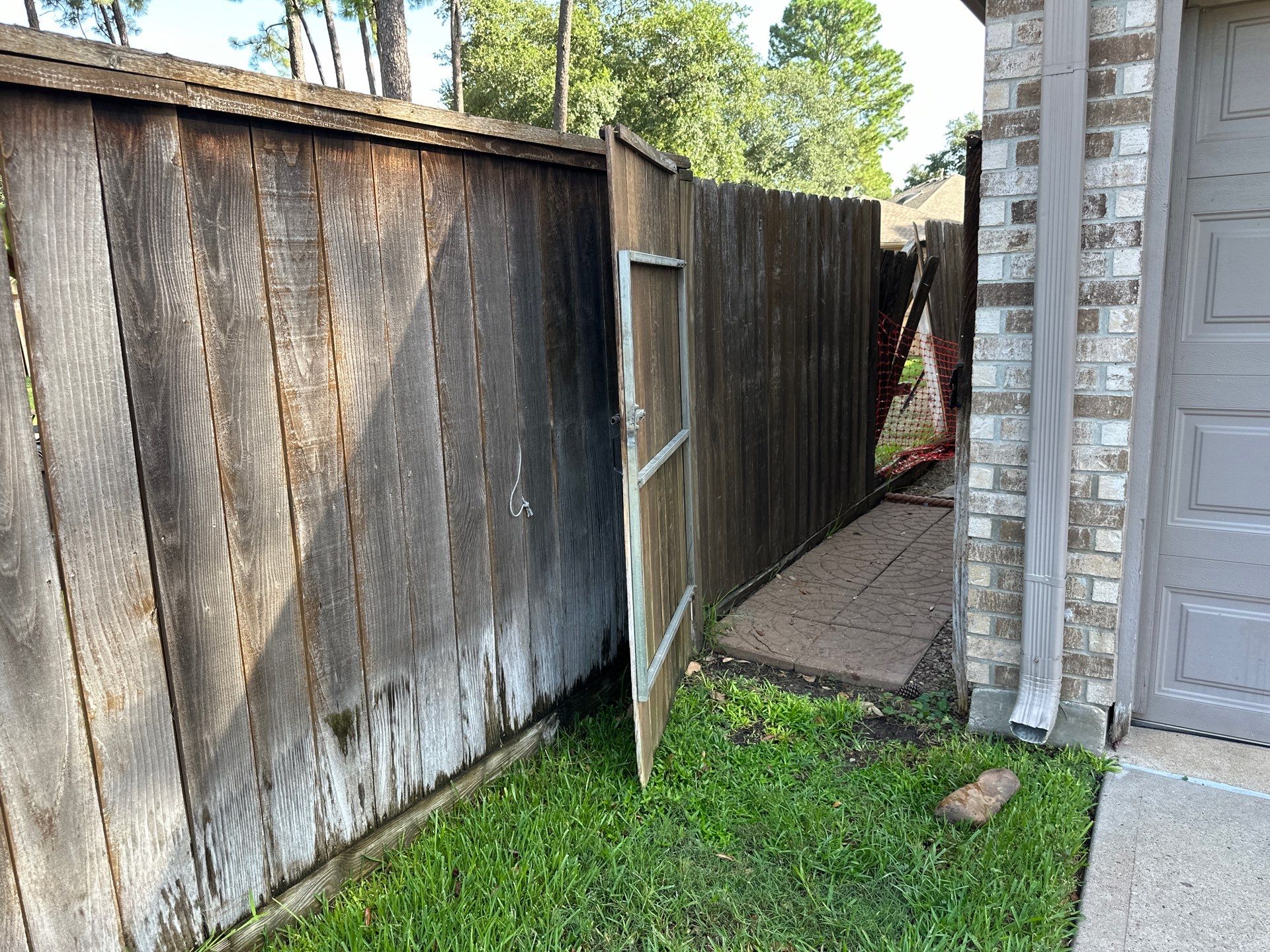 Wood fence project in Cypress by Tim's Fences