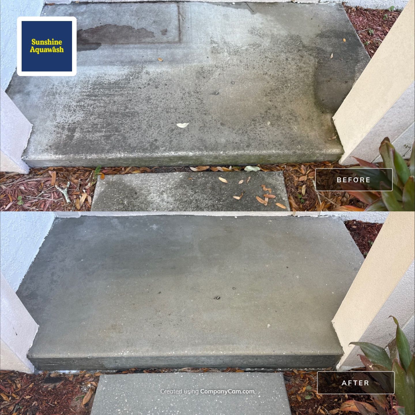 Concrete Driveway & Sidewalk Cleaning ā Peppermill IV at Providence Lakes, Brandon, FL by Sunshine AquaWash