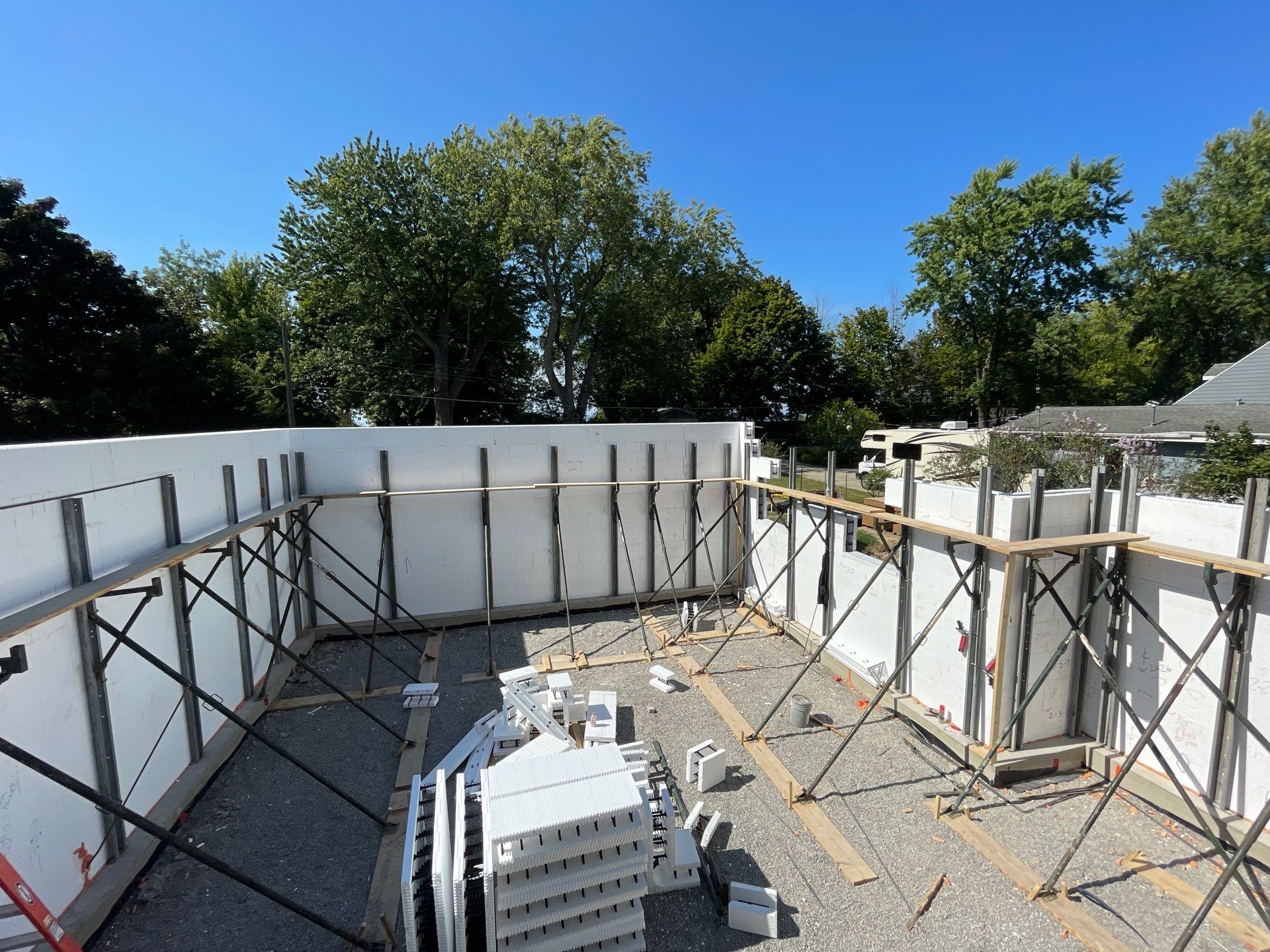 Voss Residence 3 story ICF Home on Lake Michigan by Burlington Concrete & Asphalt Inc