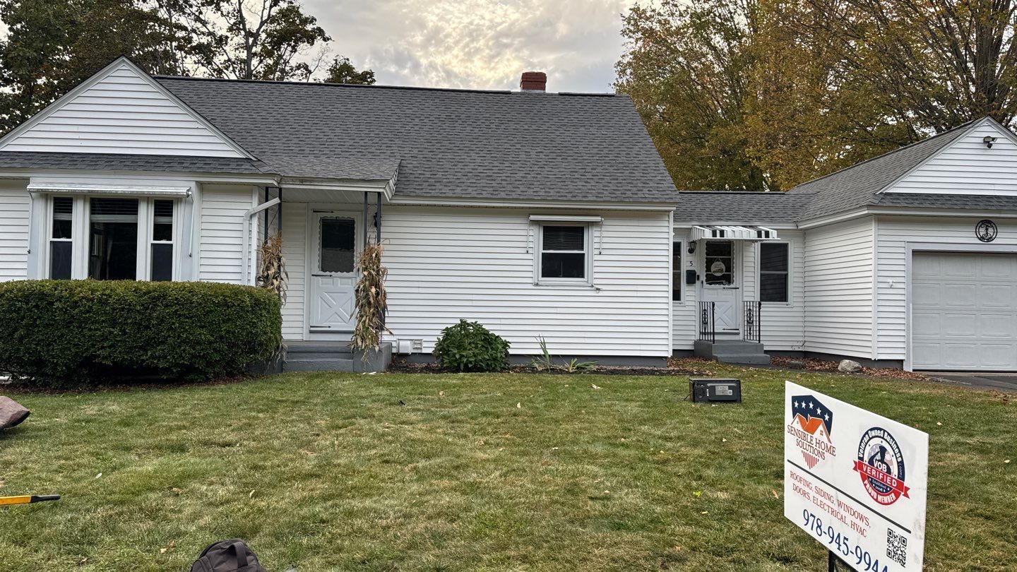 Complete Roof Replacement with GAF Pewter Gray HDZ™ Shingles, VELUX Skylights & New Gutters by Sensible Home Solutions