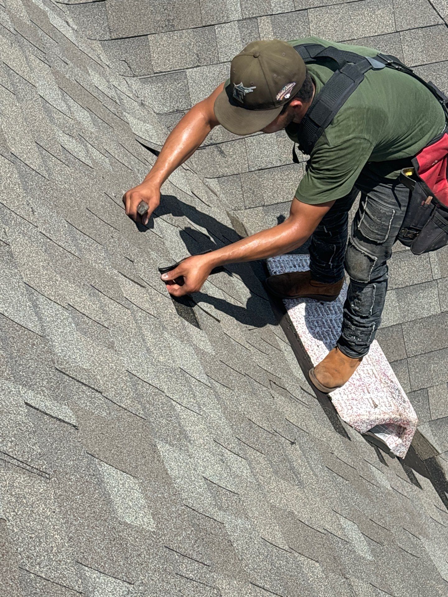 Hail Damage using Owen's Corning Duration (Lifetime) Shingles by Roof Repair Company