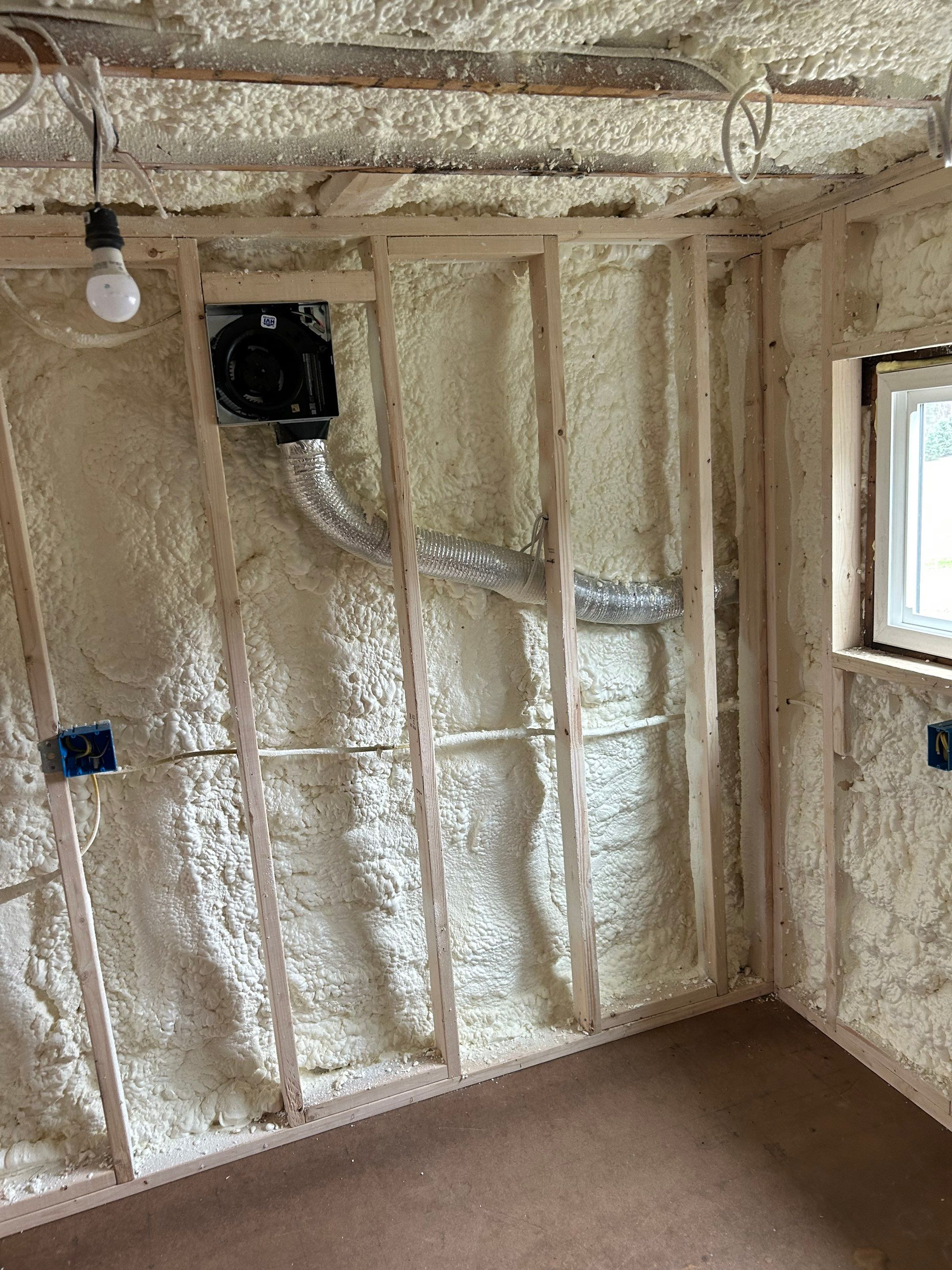 Mesko-Insulating a remodel with sprayfoam by Burke Home Services