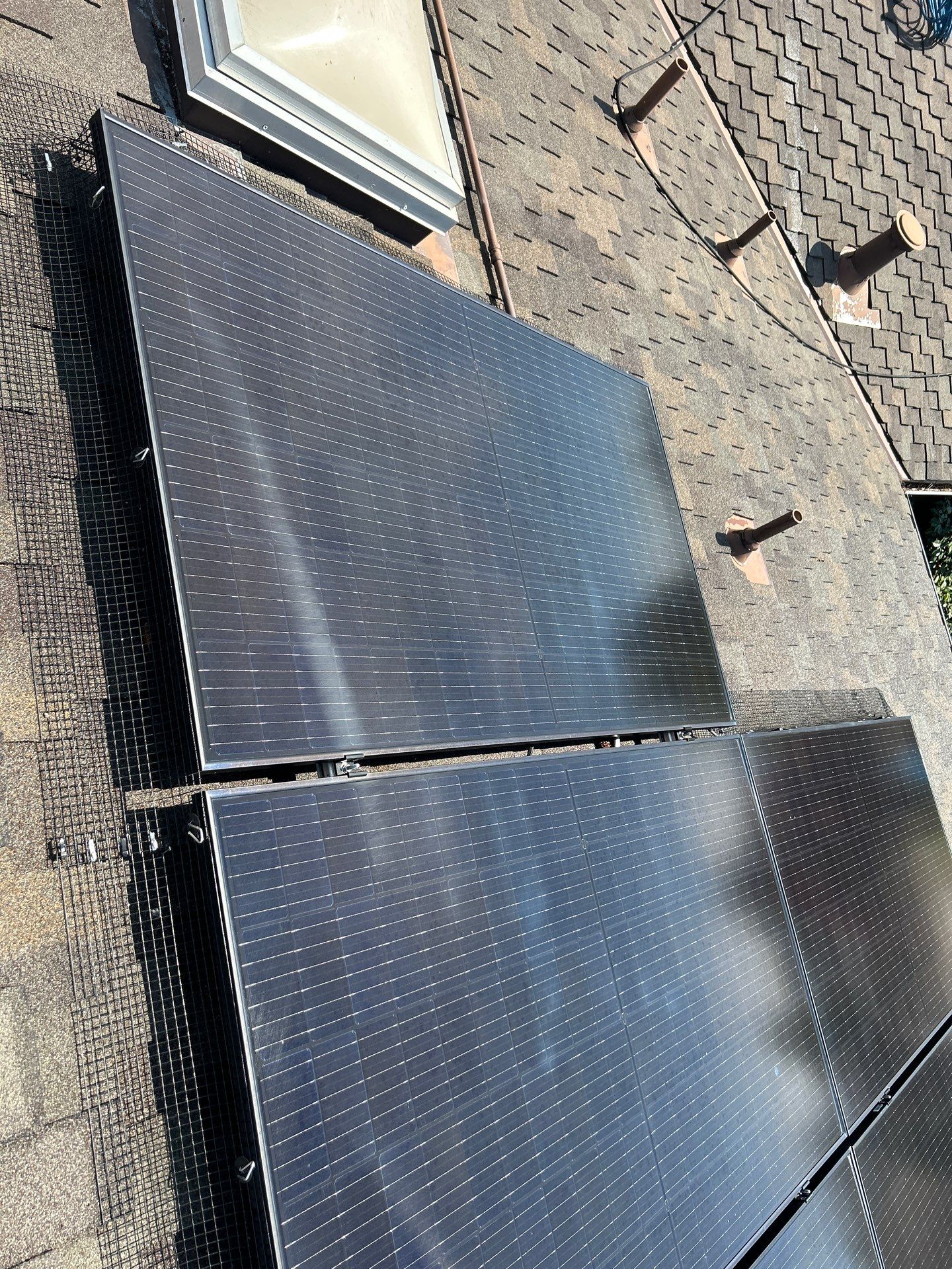 Solar Panel Critter Guard Installation by All One Solar Shine