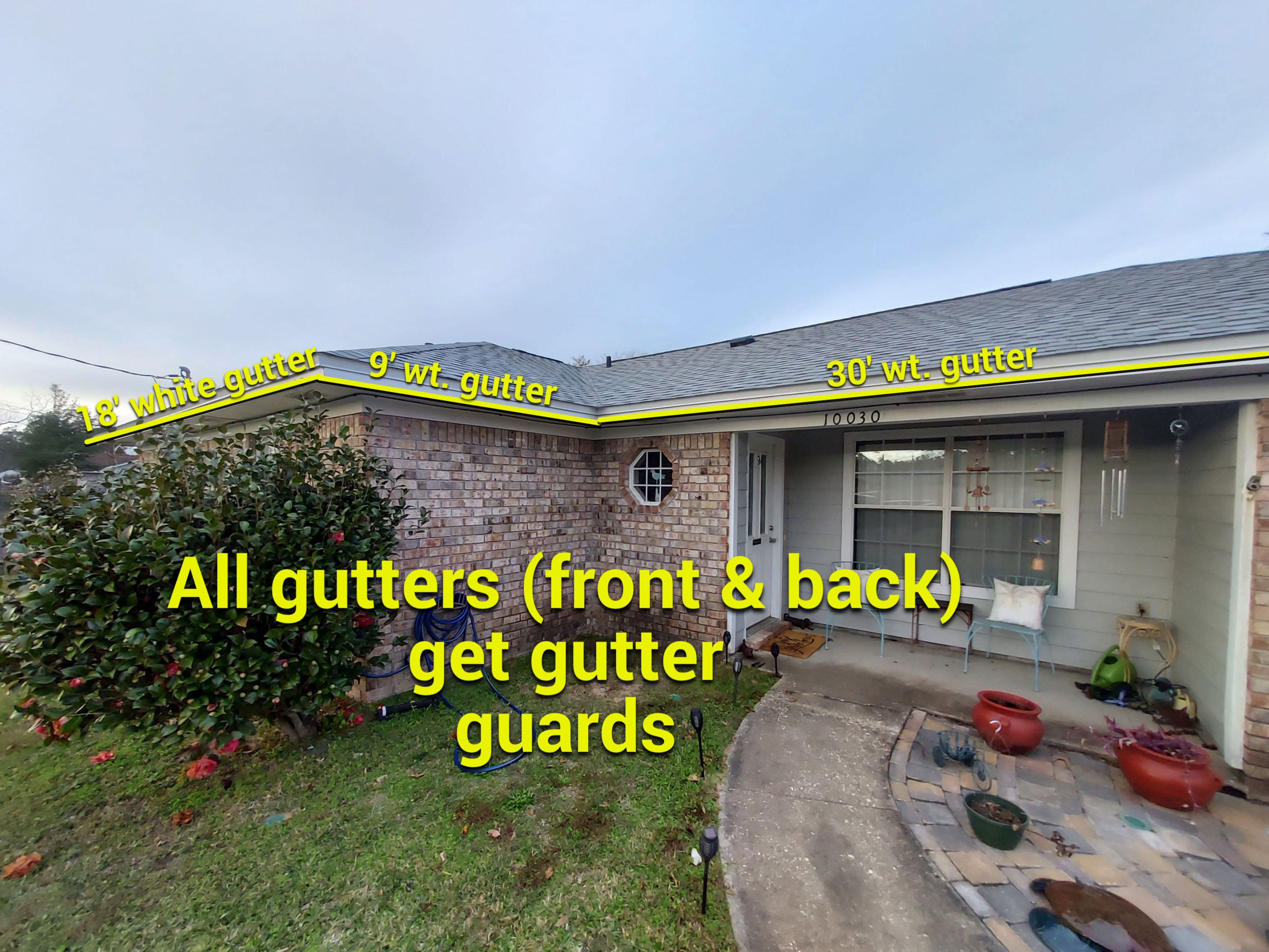 7-Inch Seamless Gutter System Upgrade in Pensacola FL by Gutter Professors