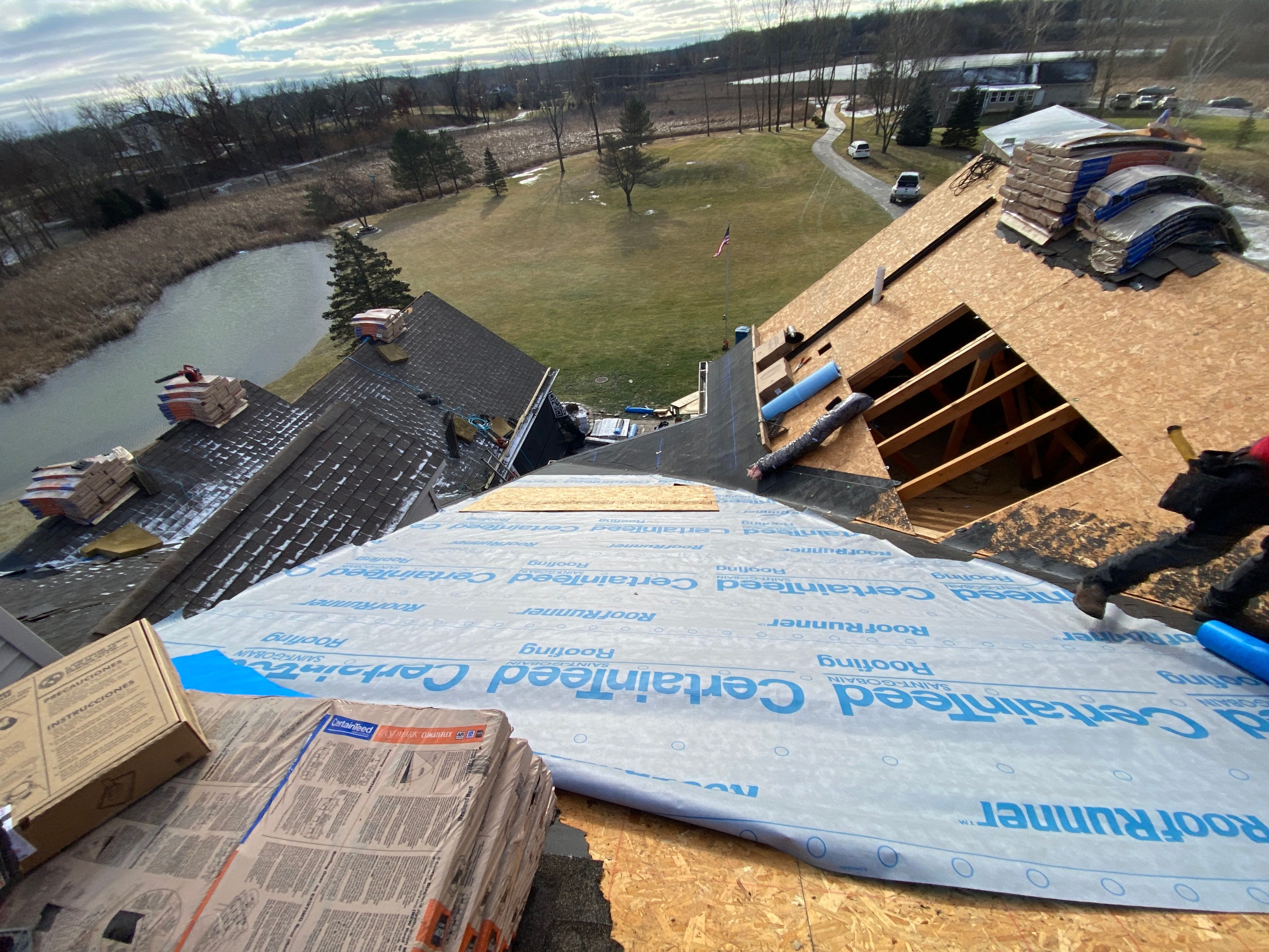 Roof Replacement using CertainTeed Landmark Pro by 180 Contractors