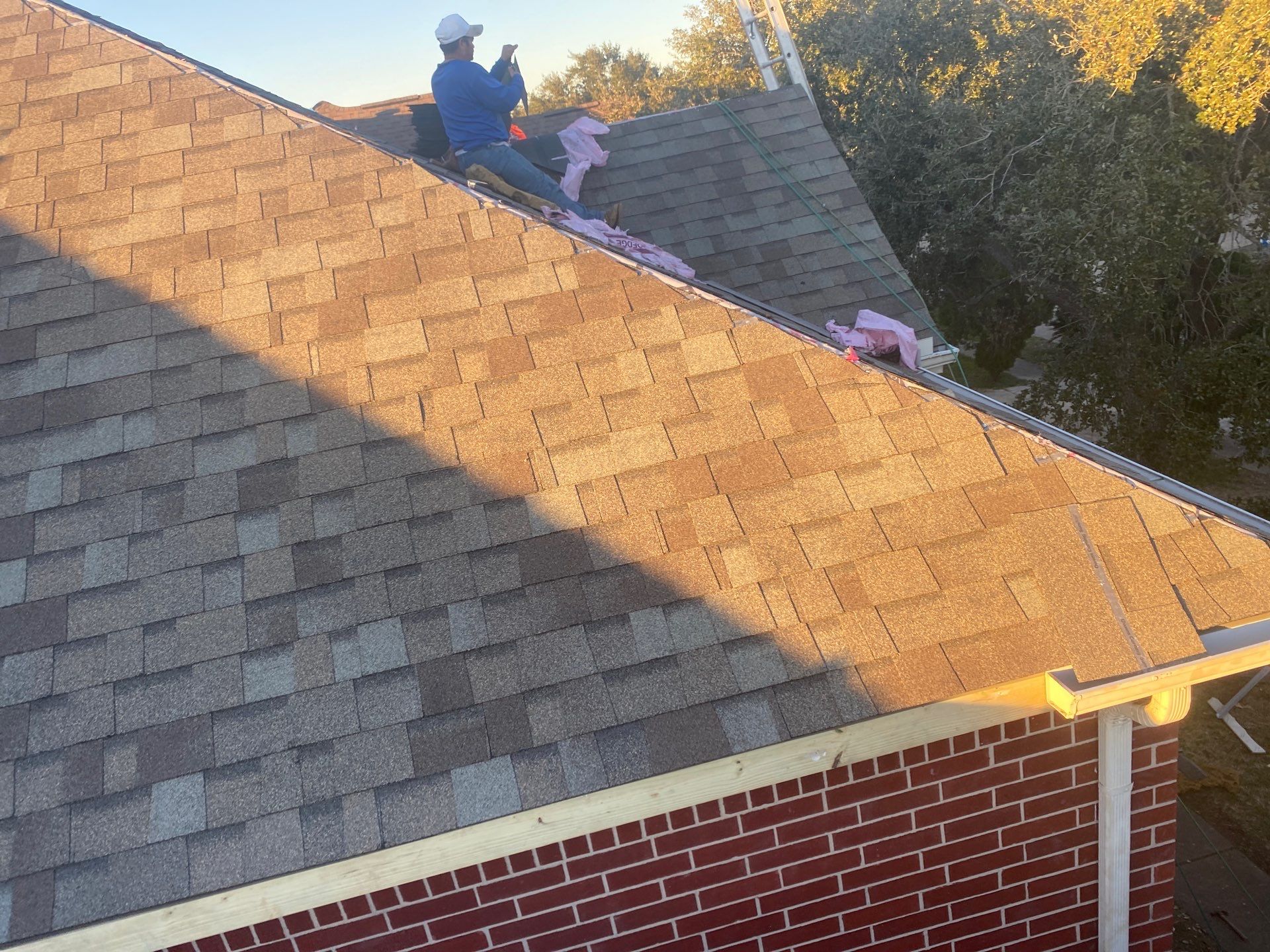 Residential Roofing Installation using Owen's Corning Duration (Lifetime) Shingles by Roof Repair Company