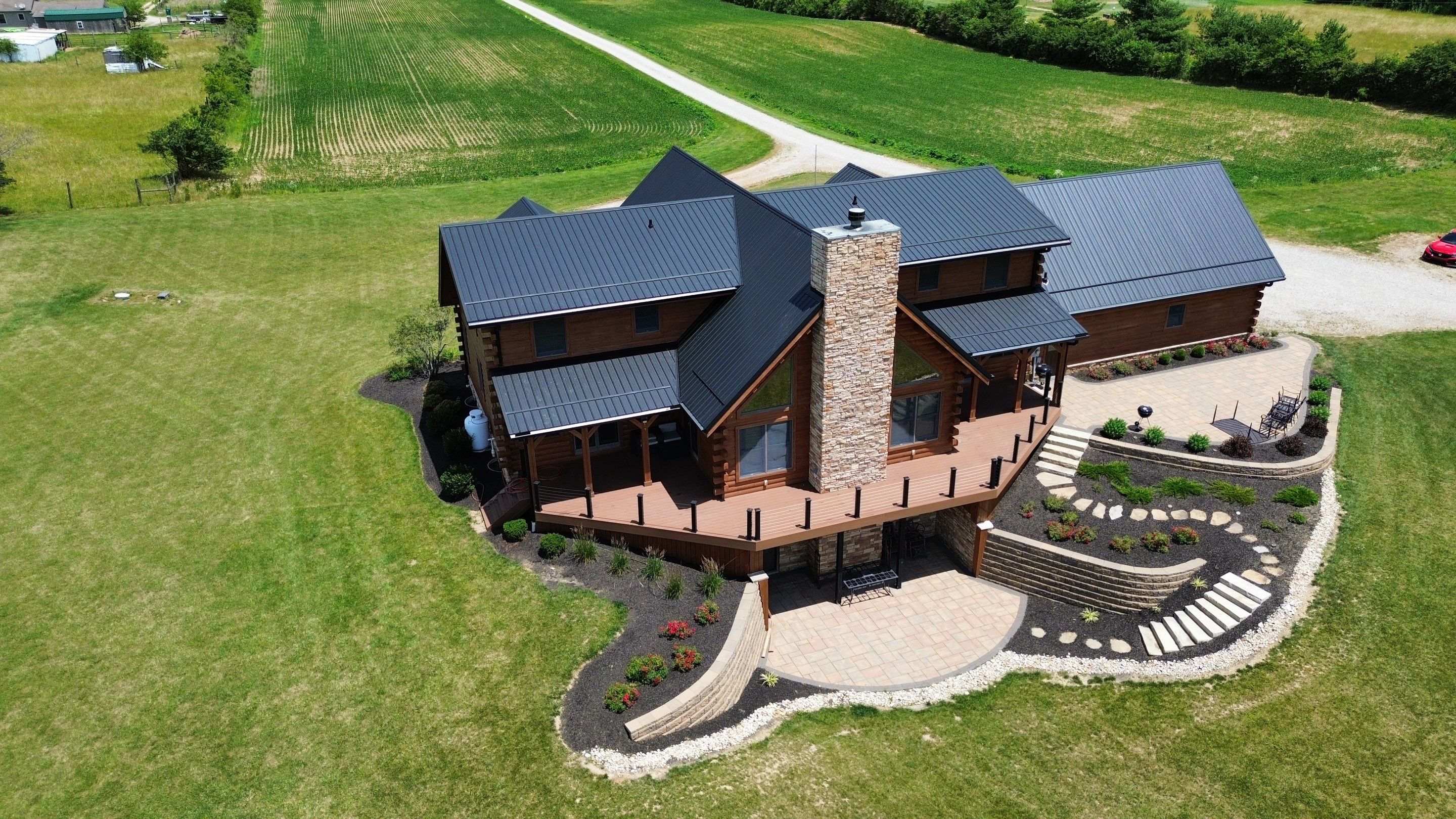 Residential Roofing Installation using Performance Panel Metal - Frost Black by RoofX 