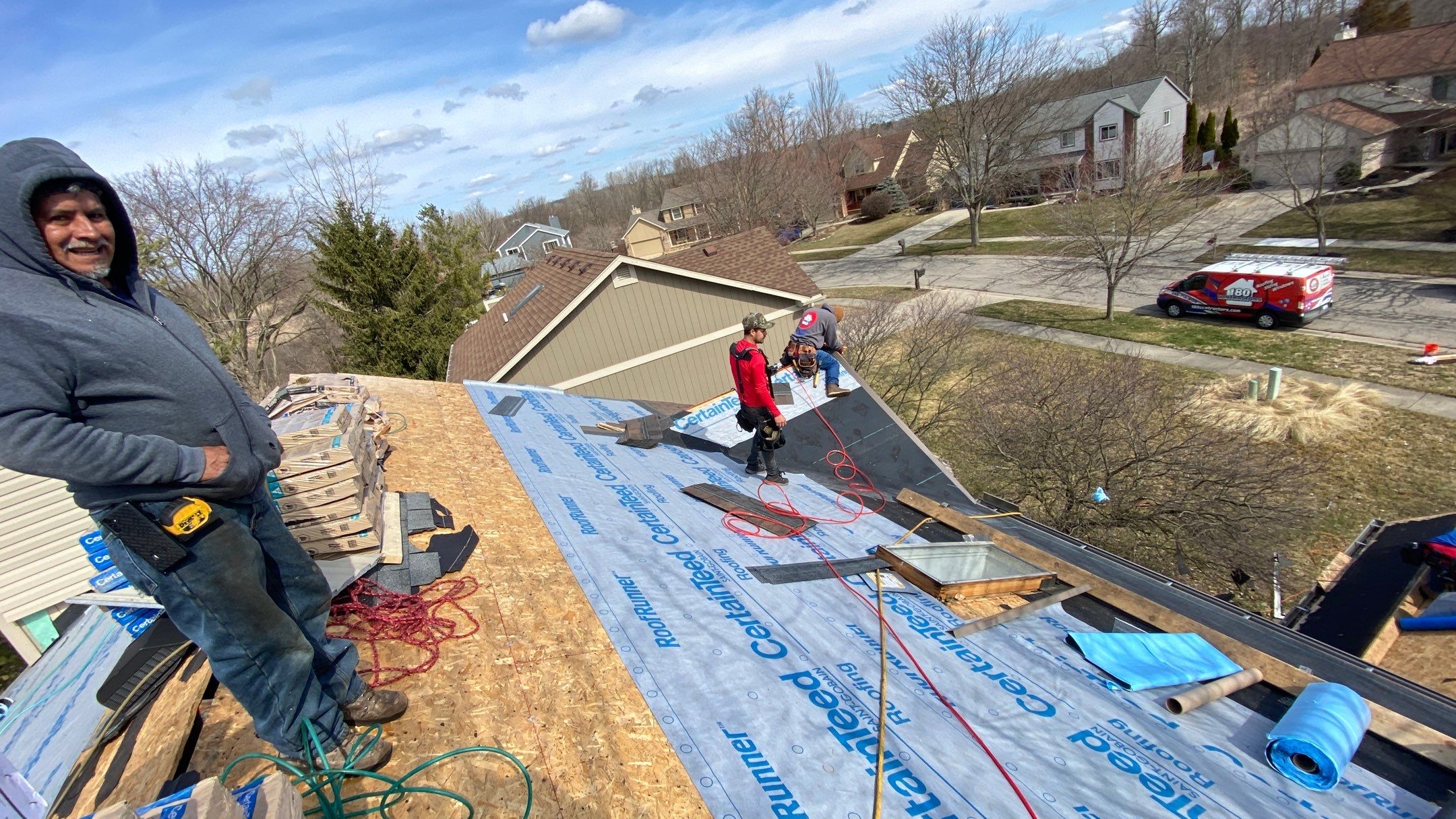 Roof Replacement using CertainTeed Landmark by 180 Contractors