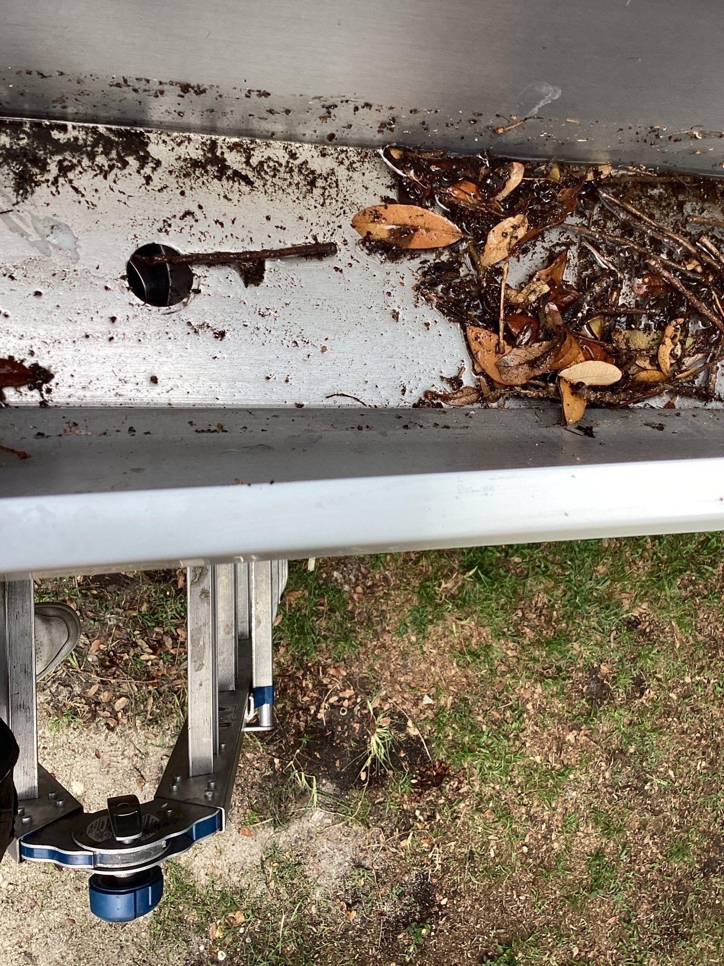 White 6-Inch Gutters and Leaf Guard Installation in Fort Myers FL by Gutter Professors