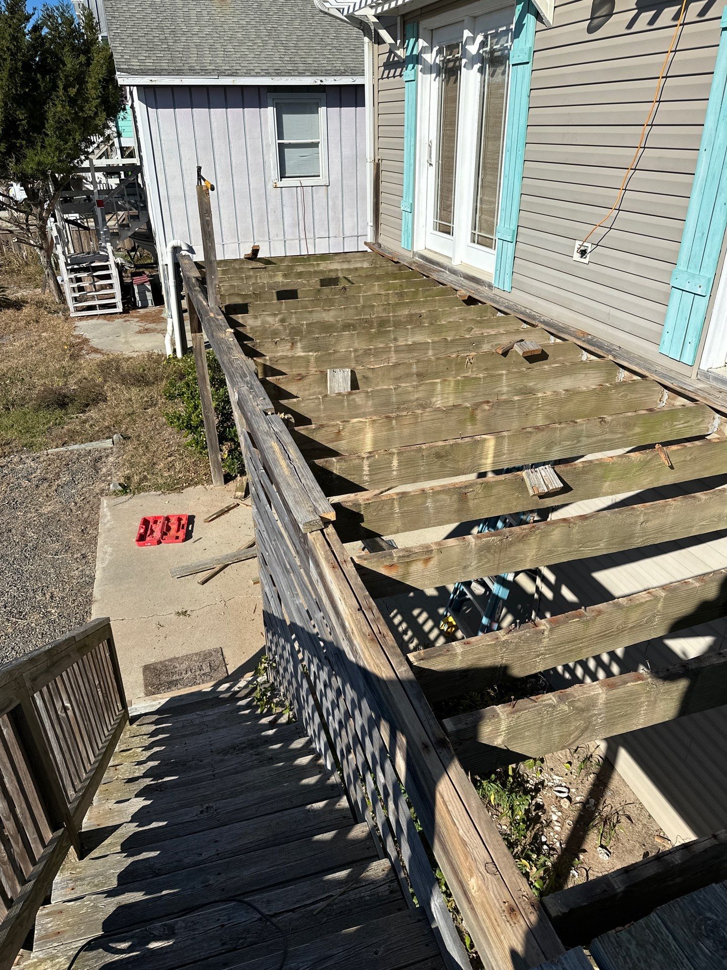 Deck Construction in Oak Island, NC | Coastal Outdoor Living Project by RGR Construction and Roofing, LLC
