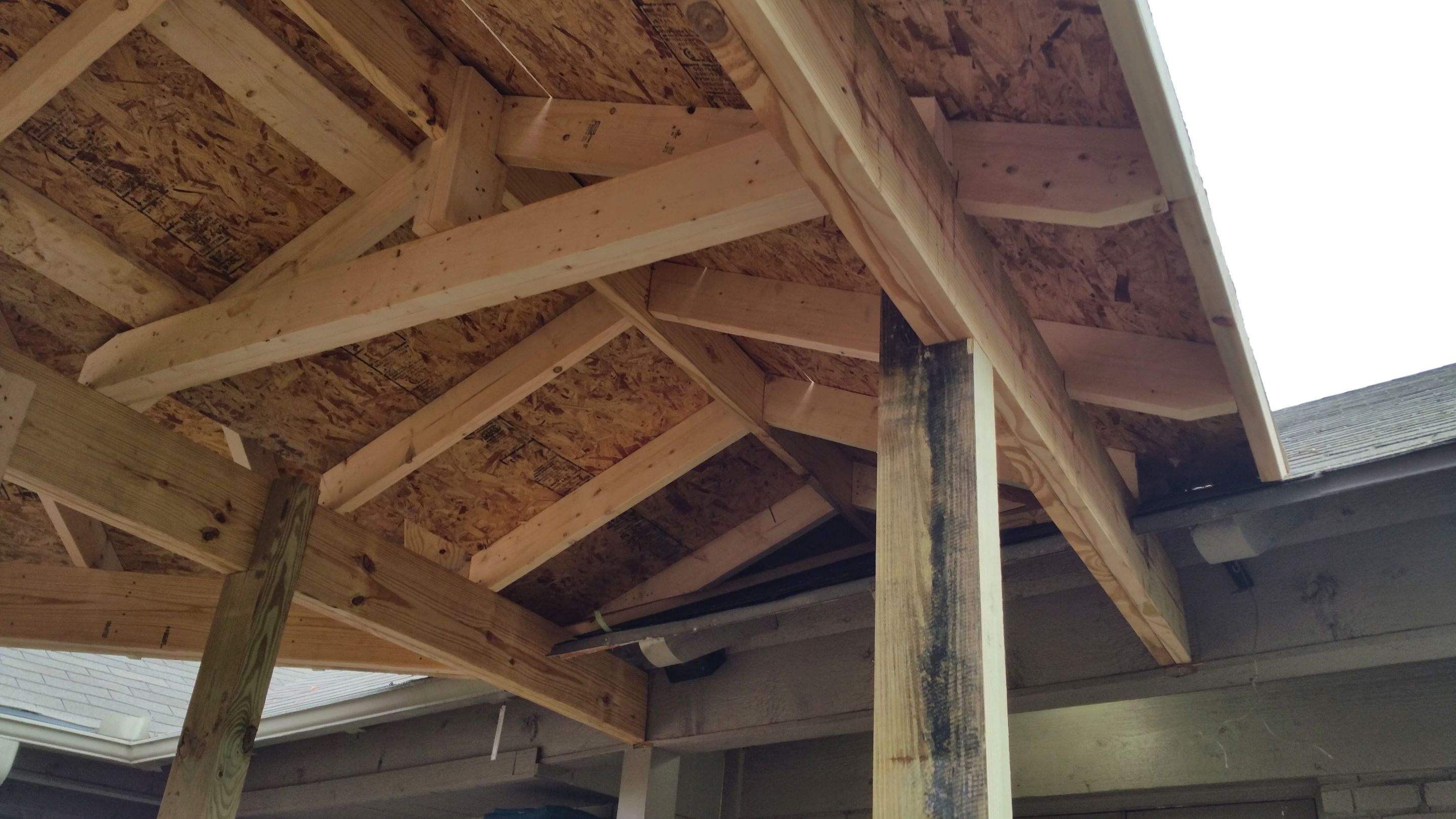 Covered Walkway Patio for a Private School by First United Roofing & Construction
