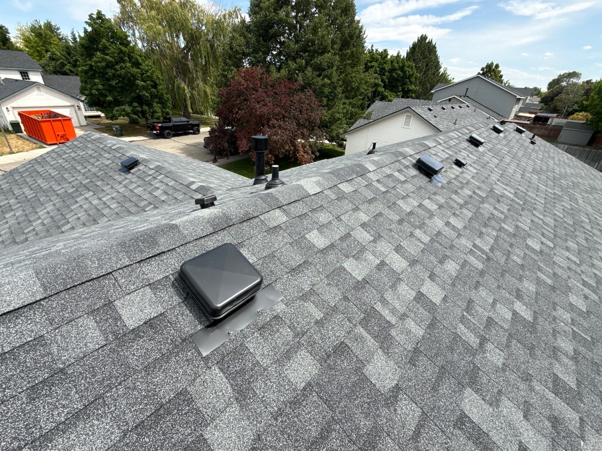 Kuna Residential Roof Replacement Featuring Gray Architectural Shingles by Olive Roofing