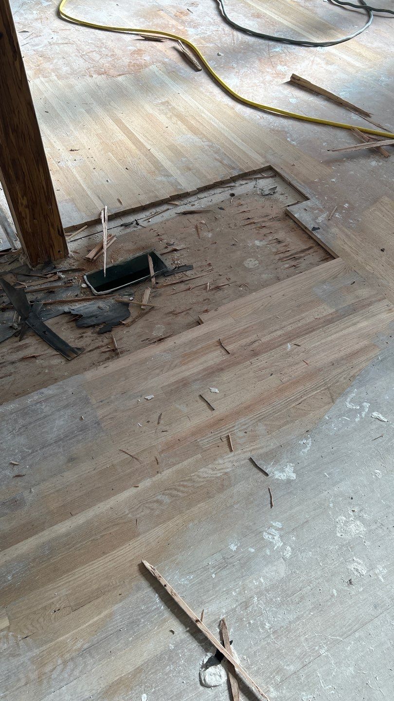 Repair and Refinish for hardwood floors  by Footprints Floors of Nashville