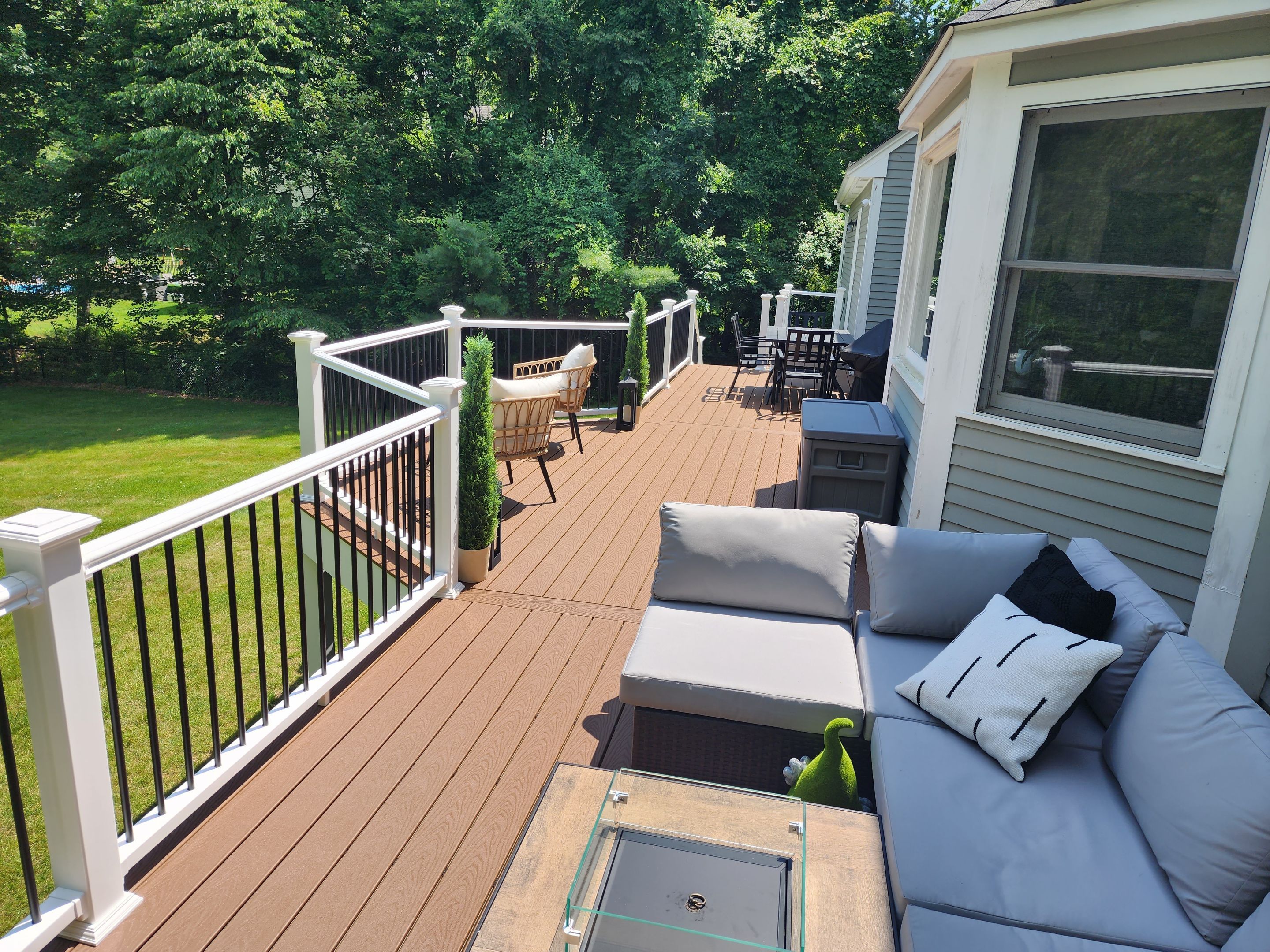 Deck refacing project in Framingham, MA by UBrothers Construction