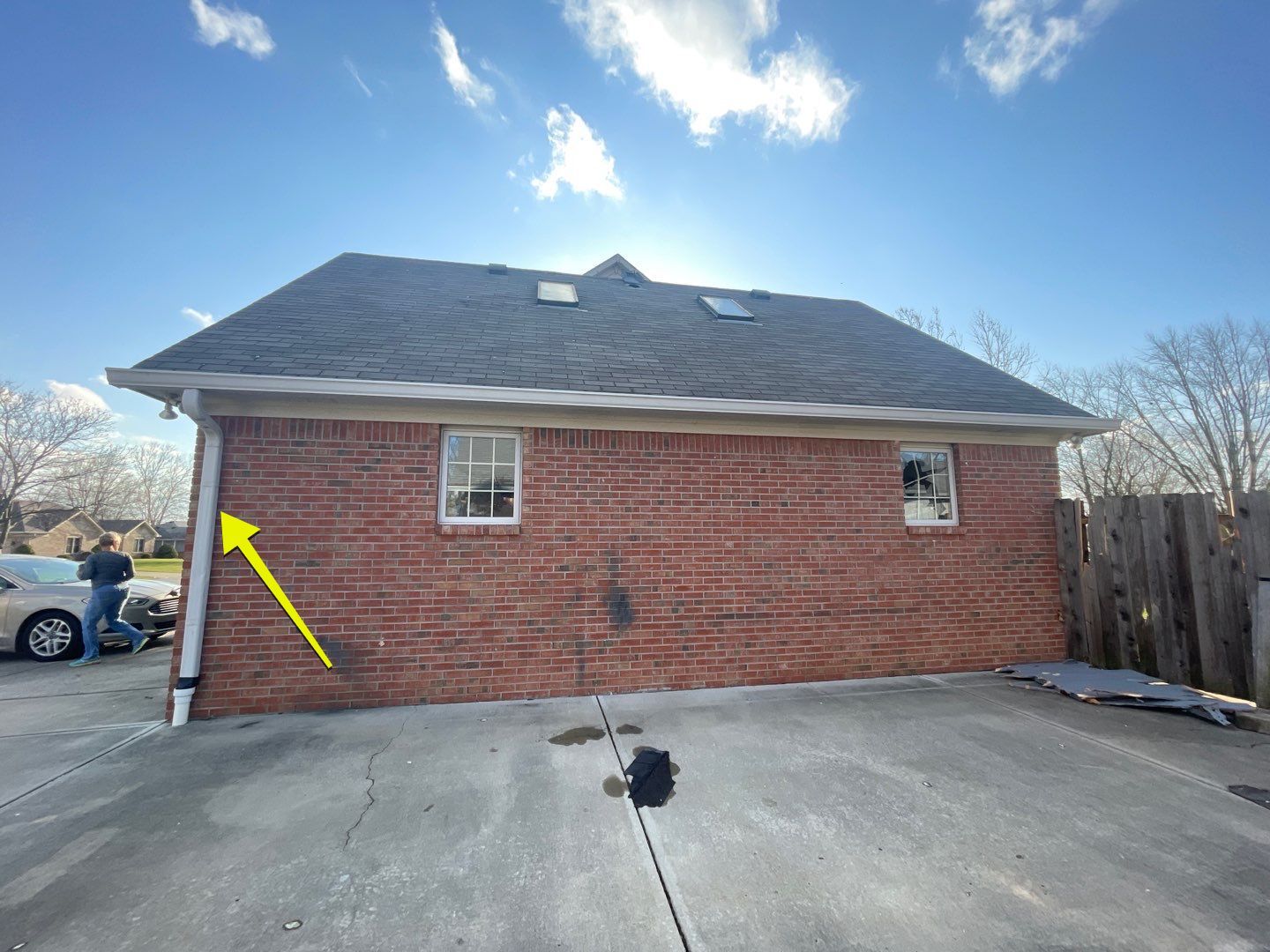 Tornado damage in Whiteland. Roof replacement, James Hardie siding, exterior paint, gutters, windows, doors by 317 Roofing & Restorations