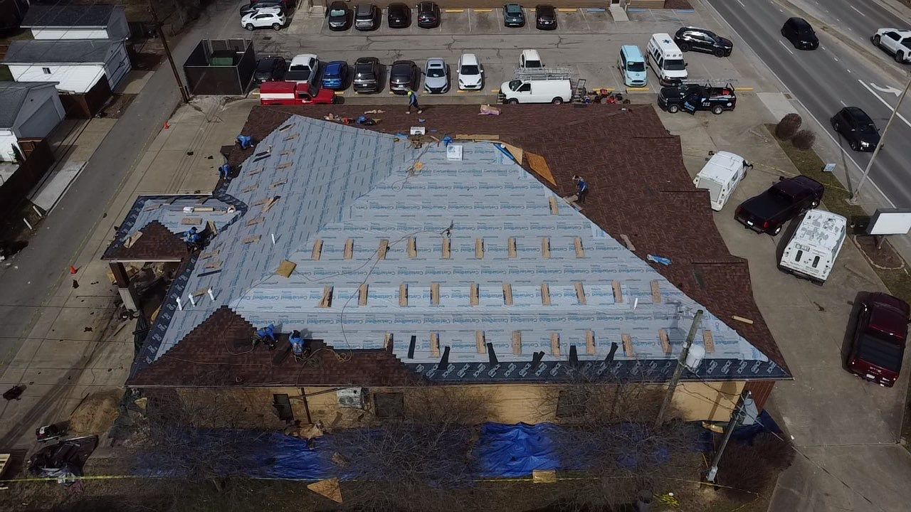 Commercial Roofing Installation using Certainteed Landmark Pro Shingles by Fahey Roofing + Contracting