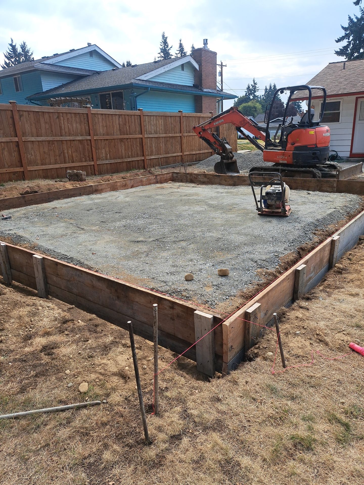 Backyard Concrete Slab Installation | Everett  by Jireh Asphalt & Concrete Inc 