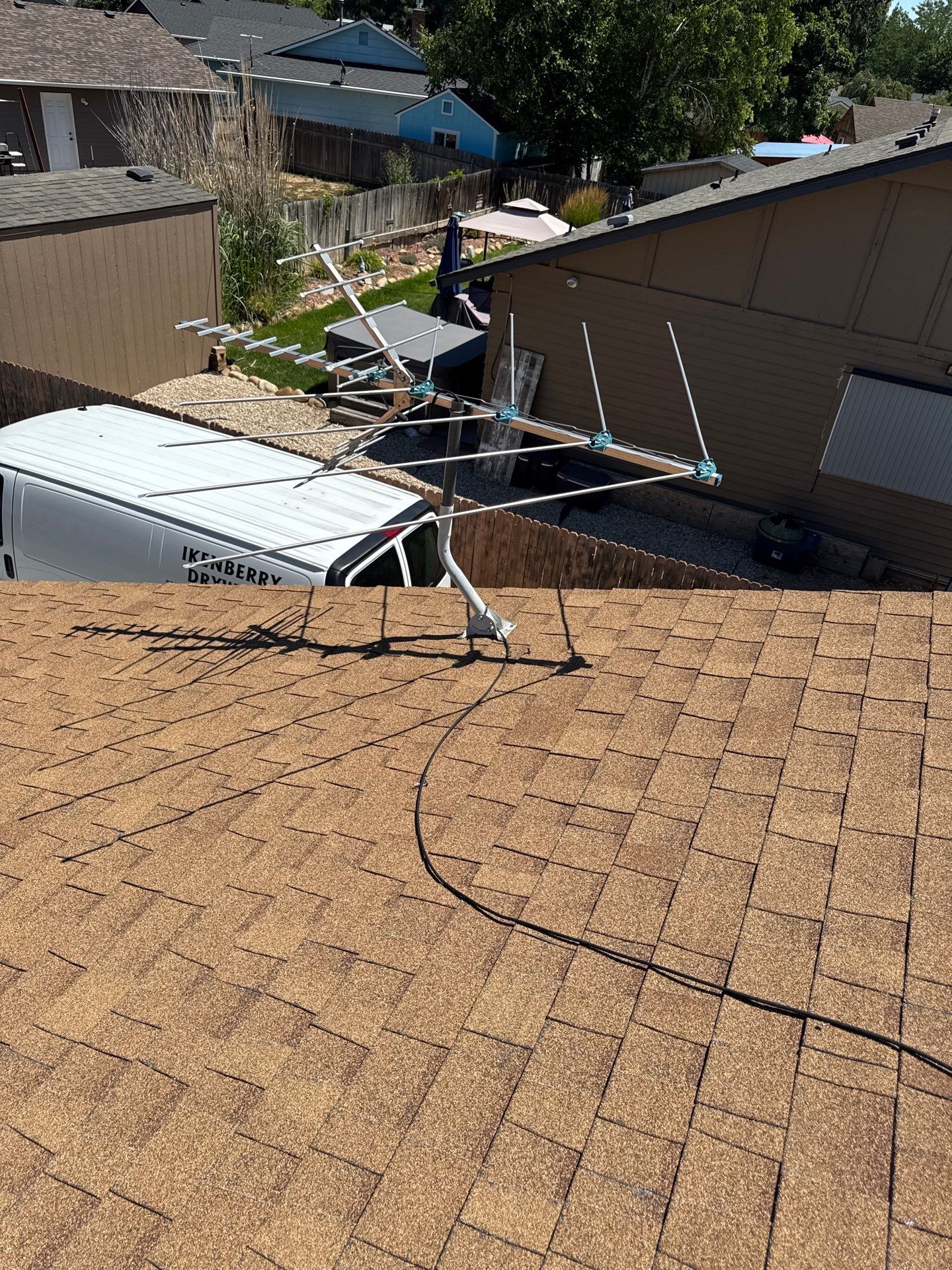 Asphalt Shingle Roof Replacement and Chimney Flashing in Boise by Olive Roofing