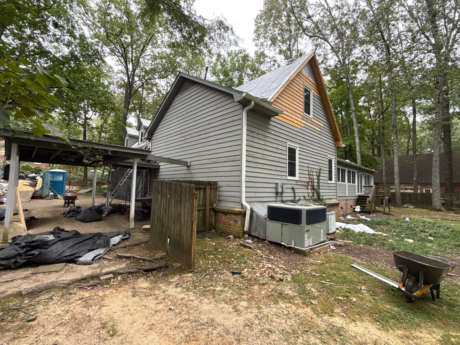Collierville Roof Replacement Following Major Tree Impact Damage with interior repairs by Revival Roofing Services