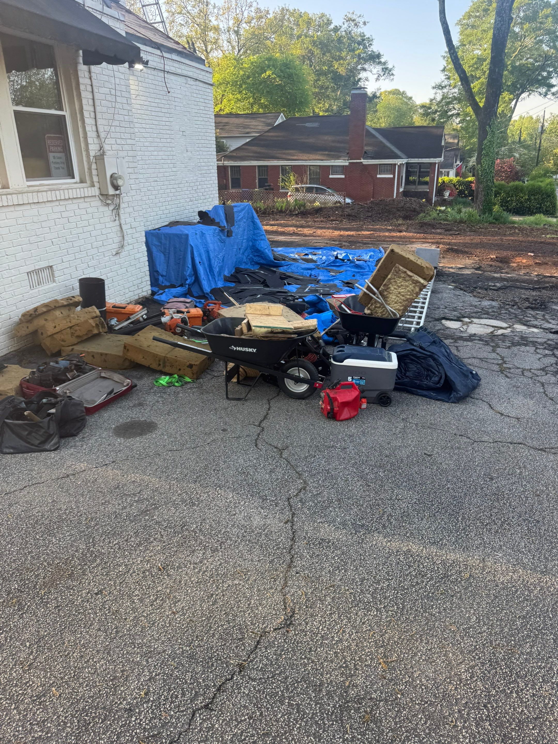 Commercial Roofing Installation using GAF HDZ Architectural Asphalt Shingles | Kirkwood, Atlanta, GA by Mosaic Roofing Company