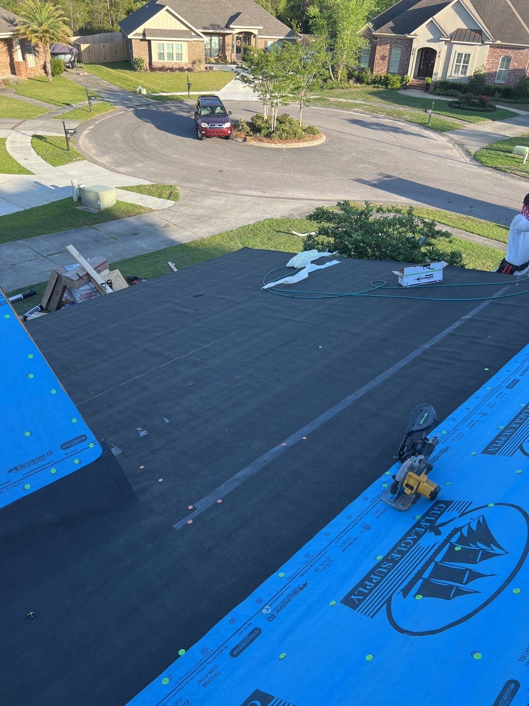 Residential Roofing Installation using Roof Replacement by American Roofing & Construction LLC
