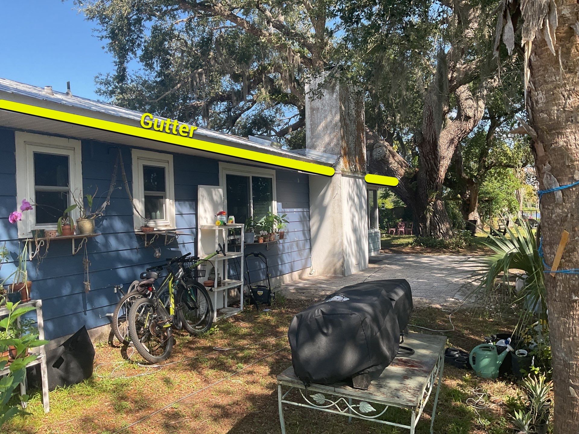 White 6-Inch Gutters and Leaf Guard Installation in Fort Myers FL by Gutter Professors