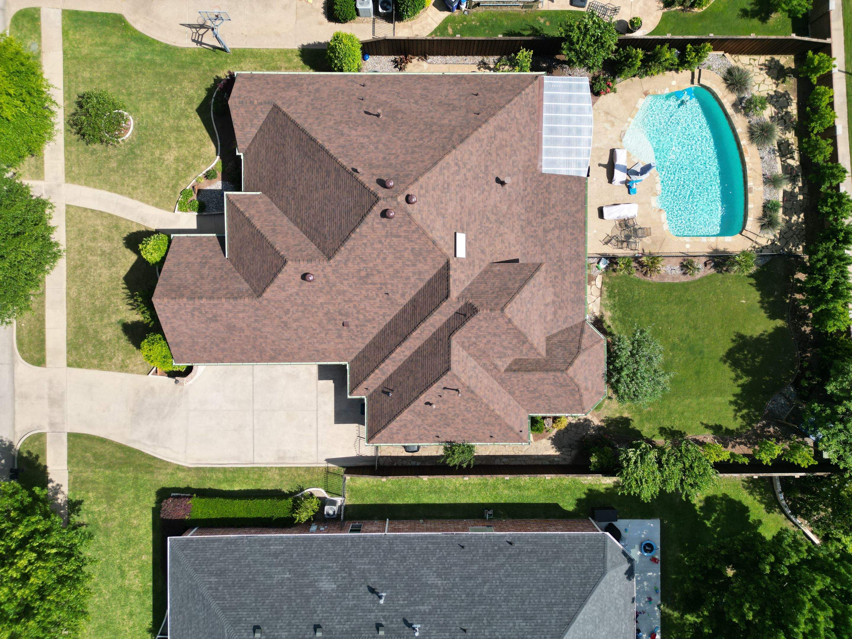 Residential Roofing Installation using Malarkey Legacy Scotchgard Shingles by Harvey Roofing & Construction