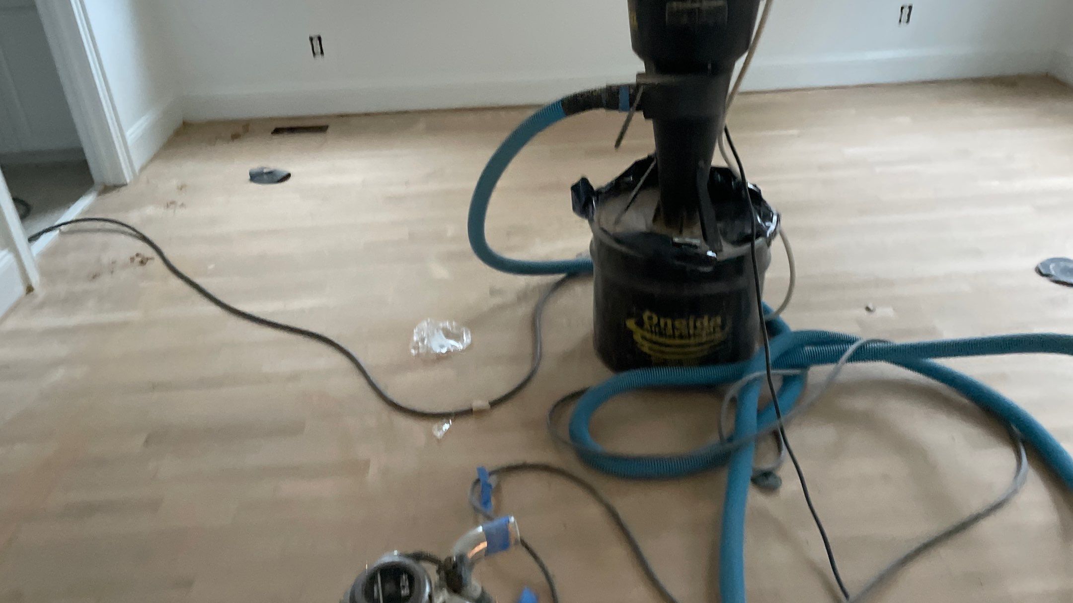 Sand and Finish Red Oak back to Natural with Matte Waterbased Finish by Footprints Floors of Coastal Carolina