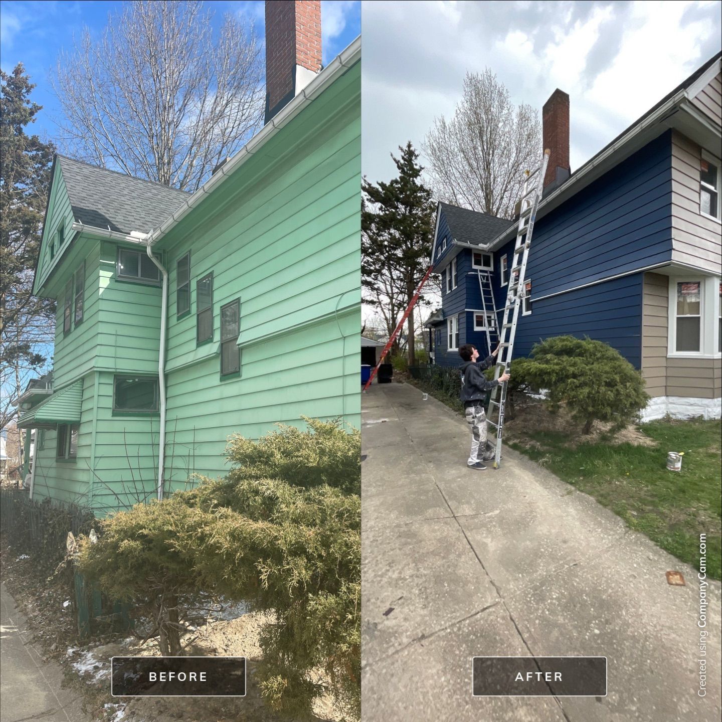 Exterior Painting using Benjamin Moore Element Guard by Callaway Contracting LLC