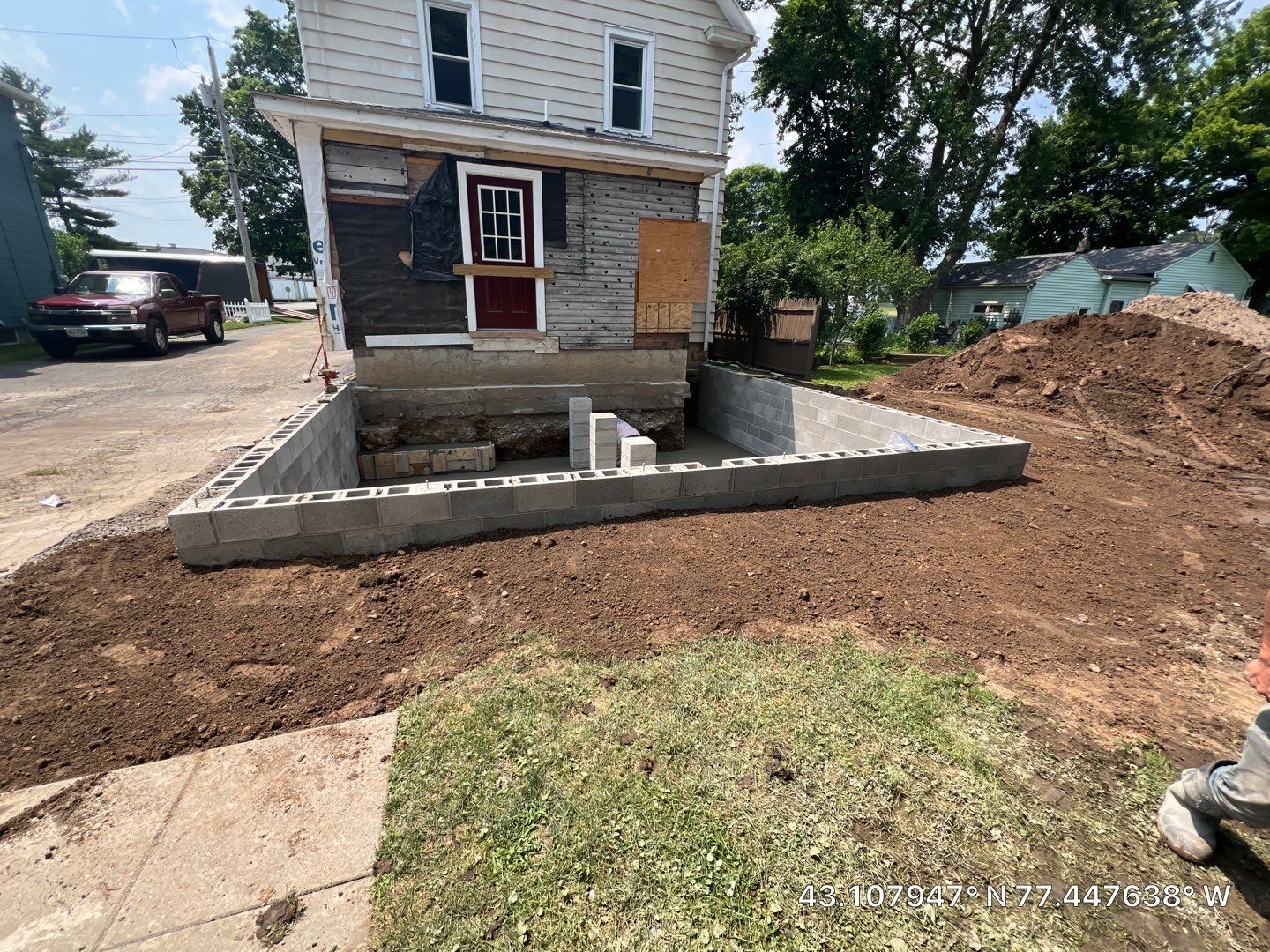 Block Foundation Addition  by NG Masonry & Construction LLC