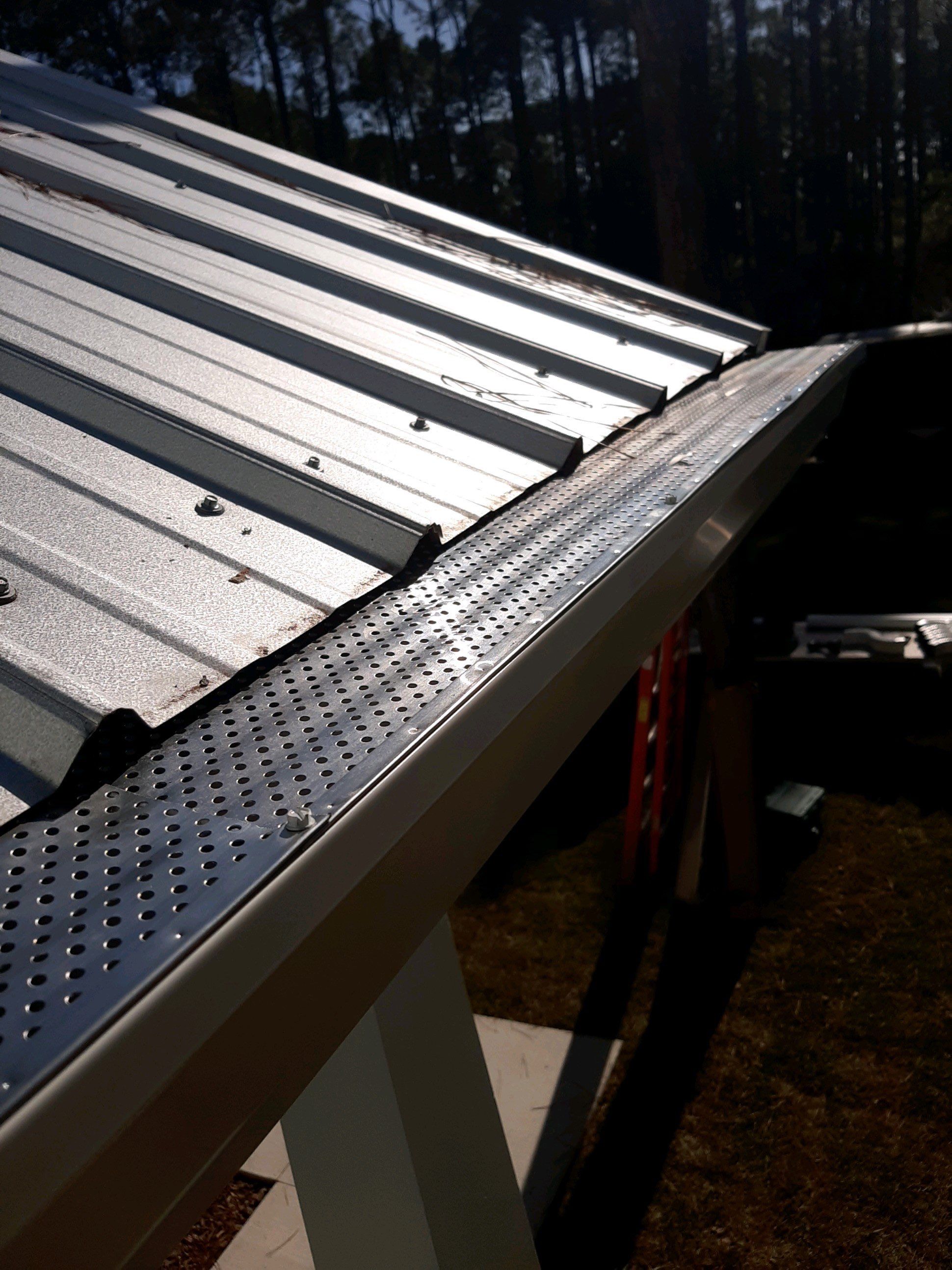 Gutter Installation using K-Style Seamless Gutters and Gutter Guards by Gutter Professors